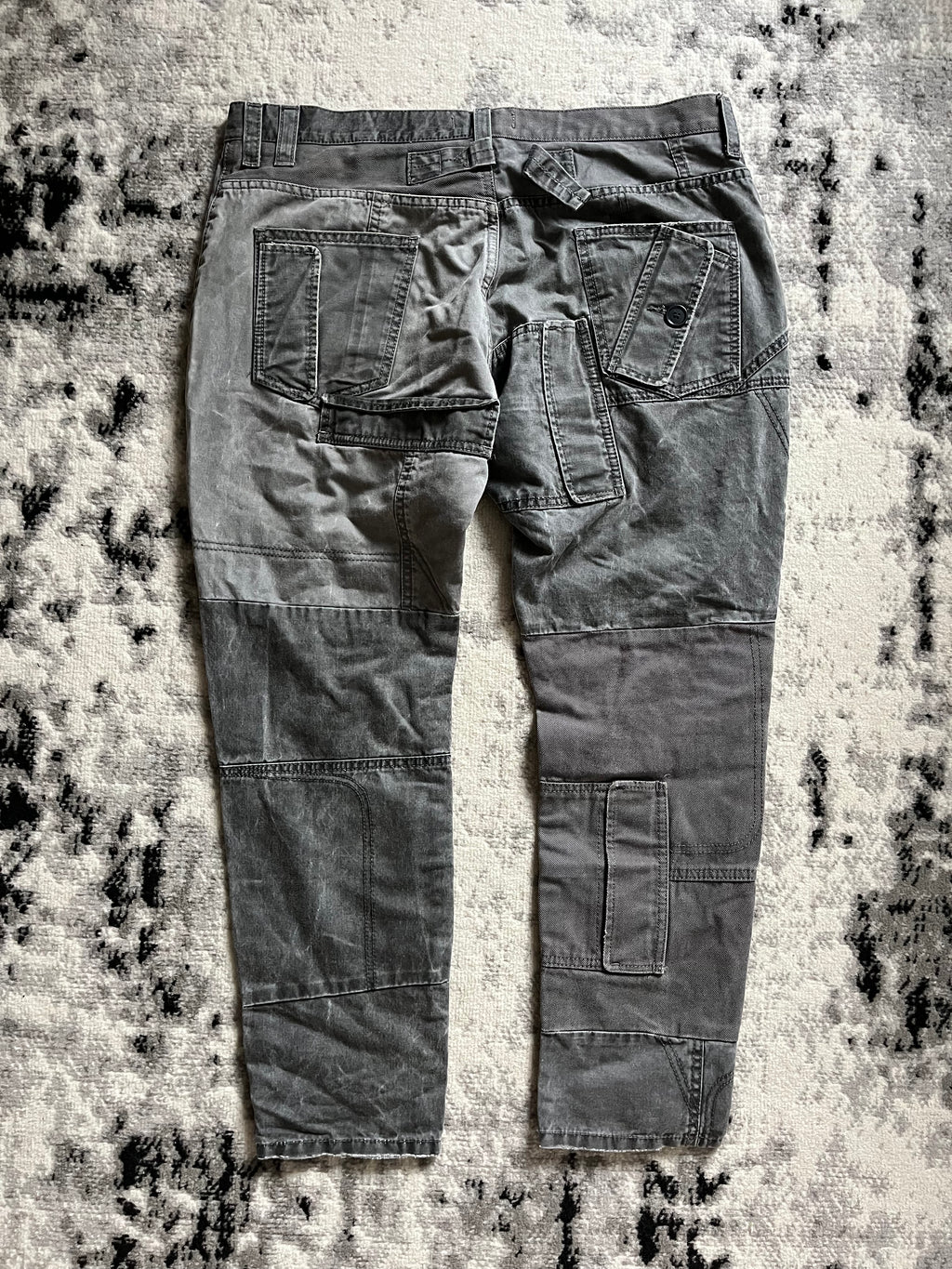 AW11 Dolce & Gabbana Neutral Multiple Pocket Cargo Pants