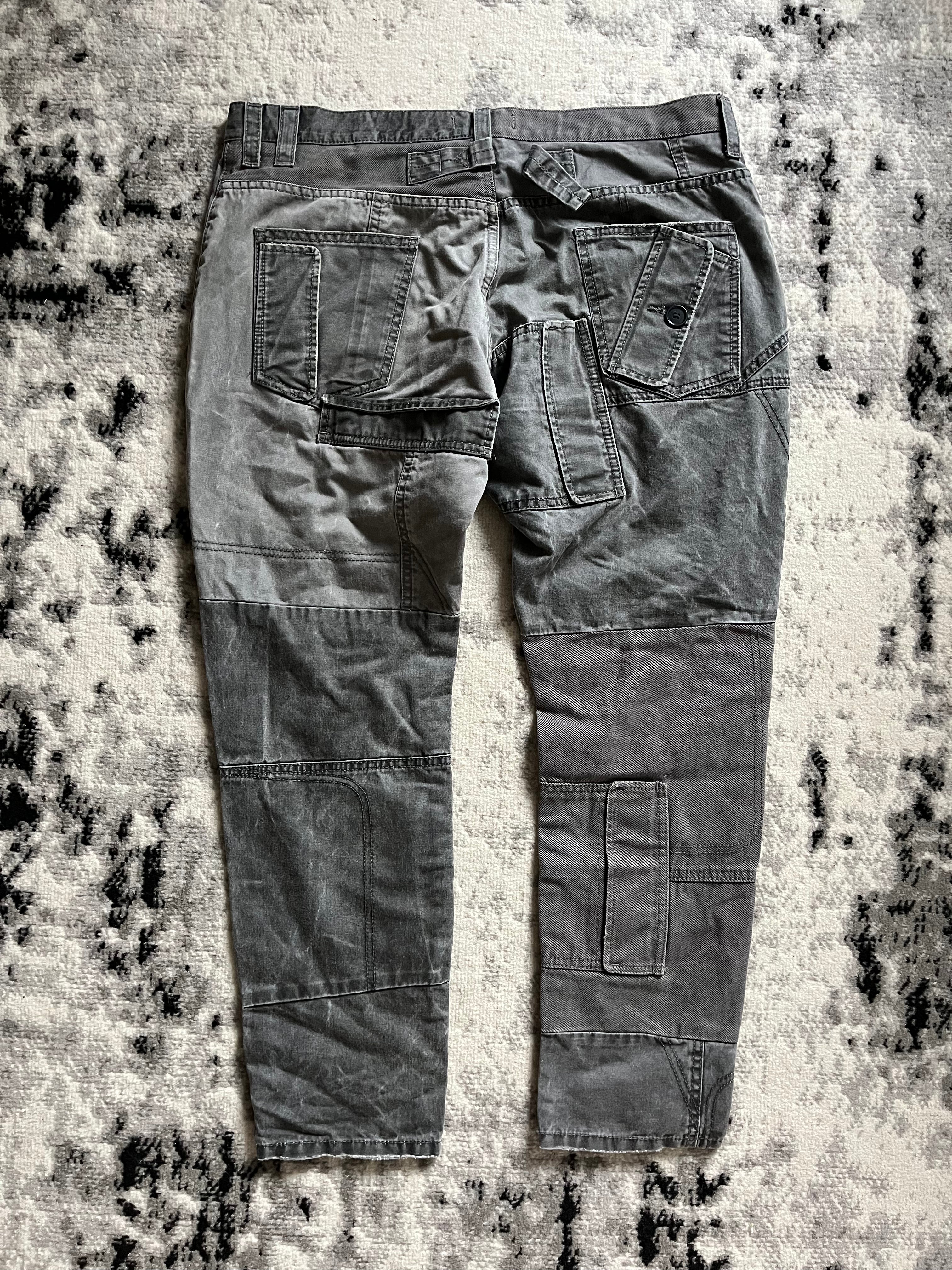 AW11 Dolce & Gabbana Neutral Multiple Pocket Cargo Pants