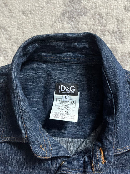 SS03 Dolce & Gabbana Cargo Combat Denim Shirt (L)