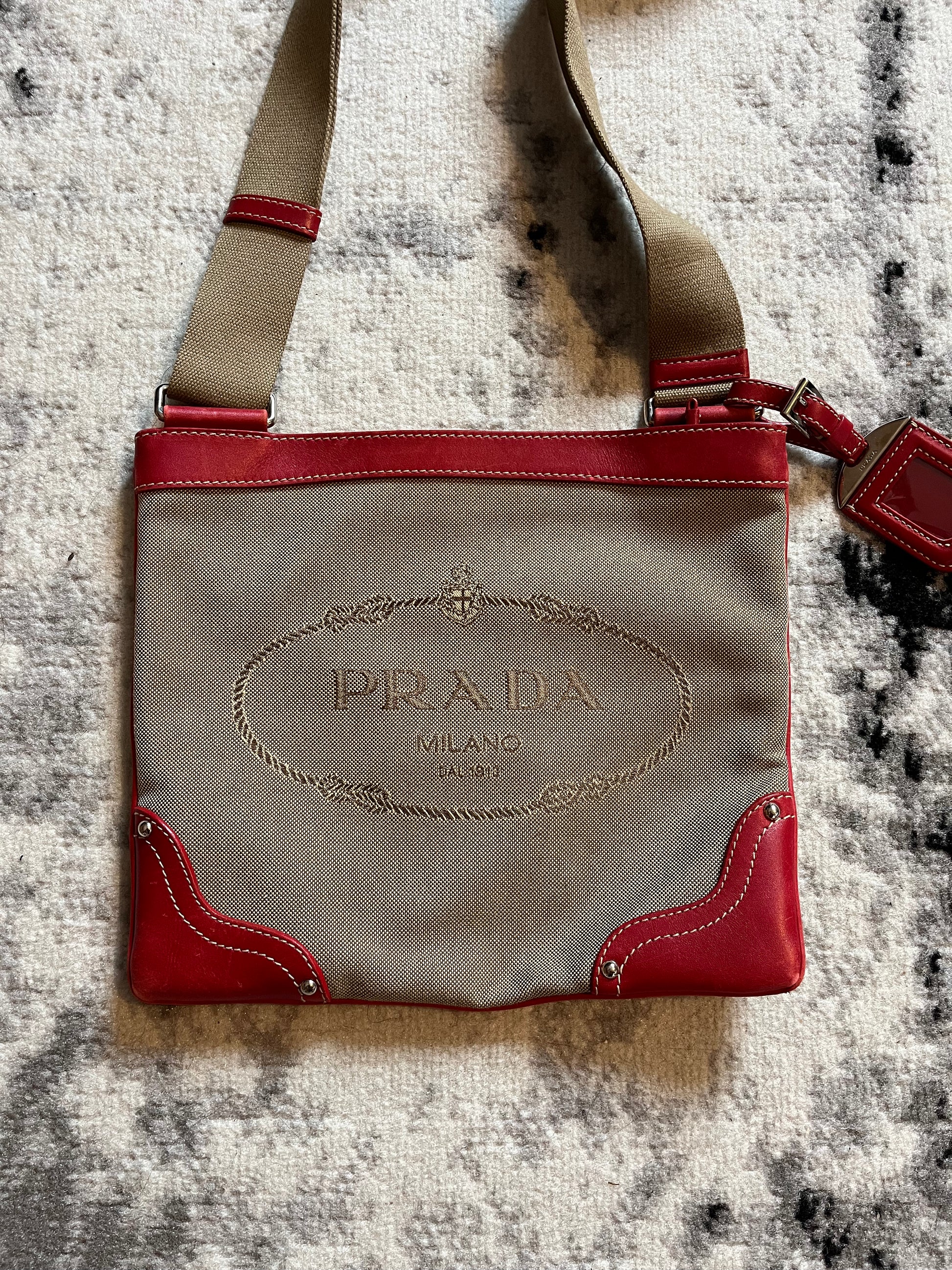 90s PRADA archive leather shoulder bag 90s PRADA archive leather shoulder bag