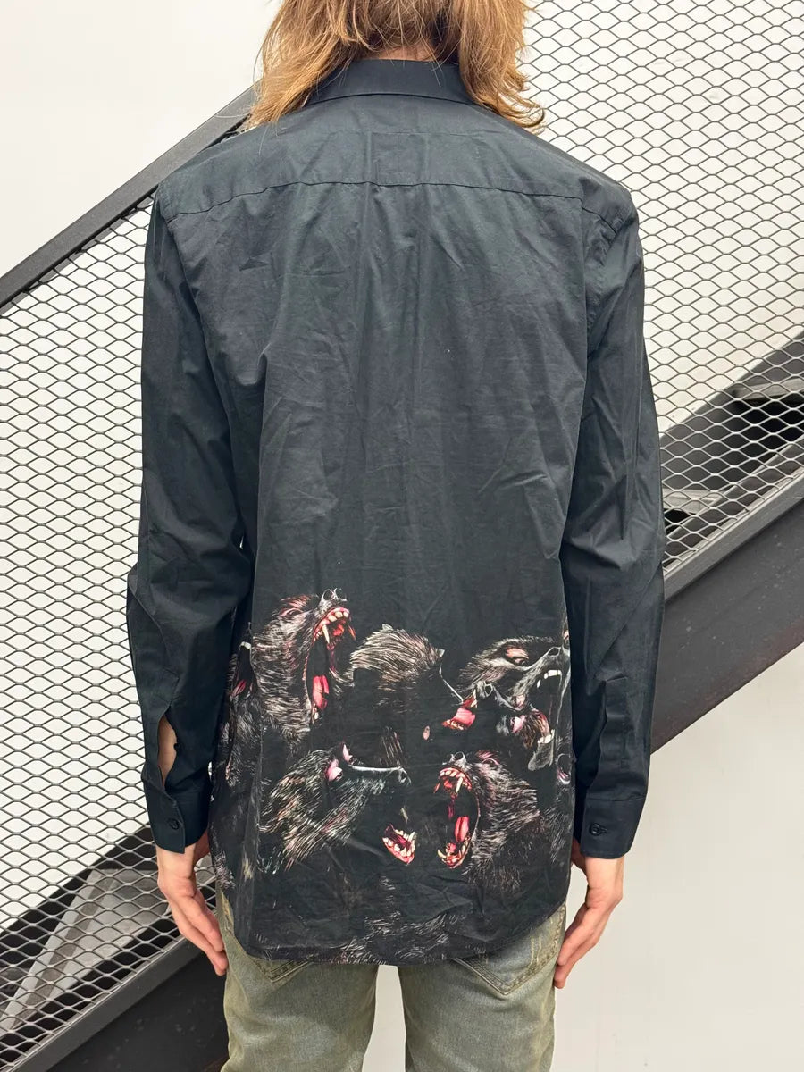 AW2016 Givenchy Black Monkey Pack Shirt by Riccardo Tisci AjaKgunN 3