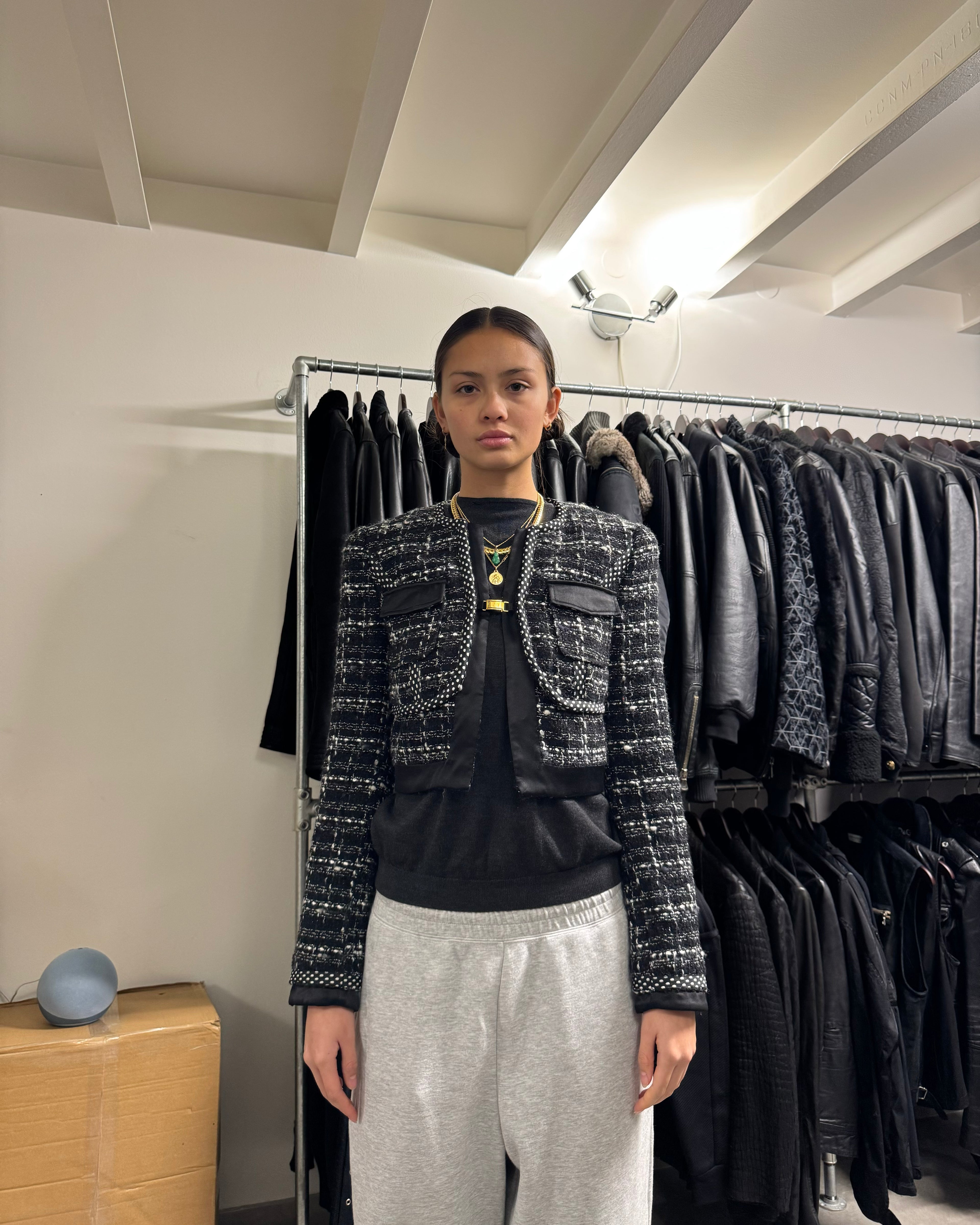 Roberto Cavalli Monochrome Black Elegance Cardigan