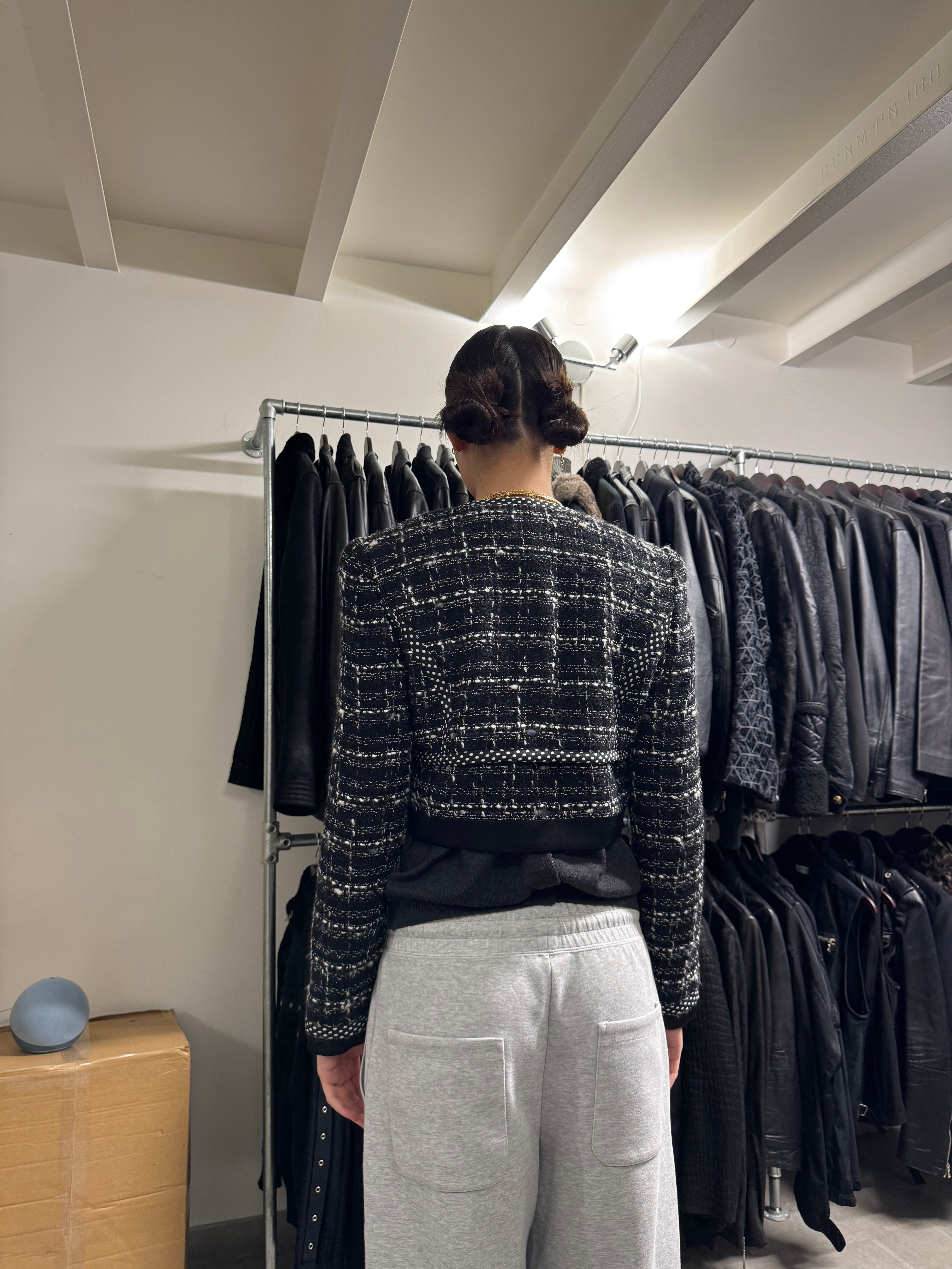 Roberto Cavalli Monochrome Black Elegance Cardigan