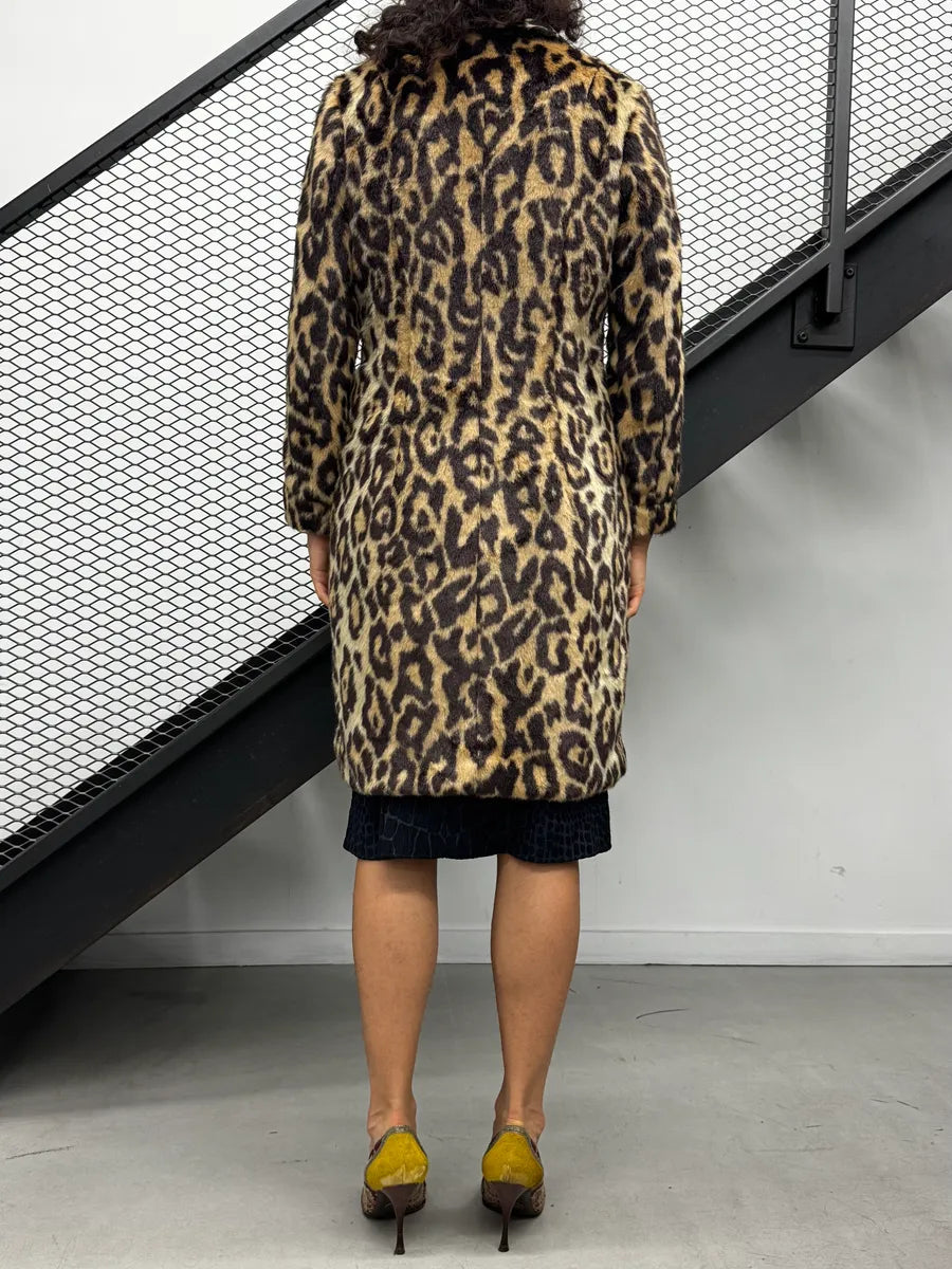Dries Van Noten Leopard Faux Fur Coat pptmPlob 3
