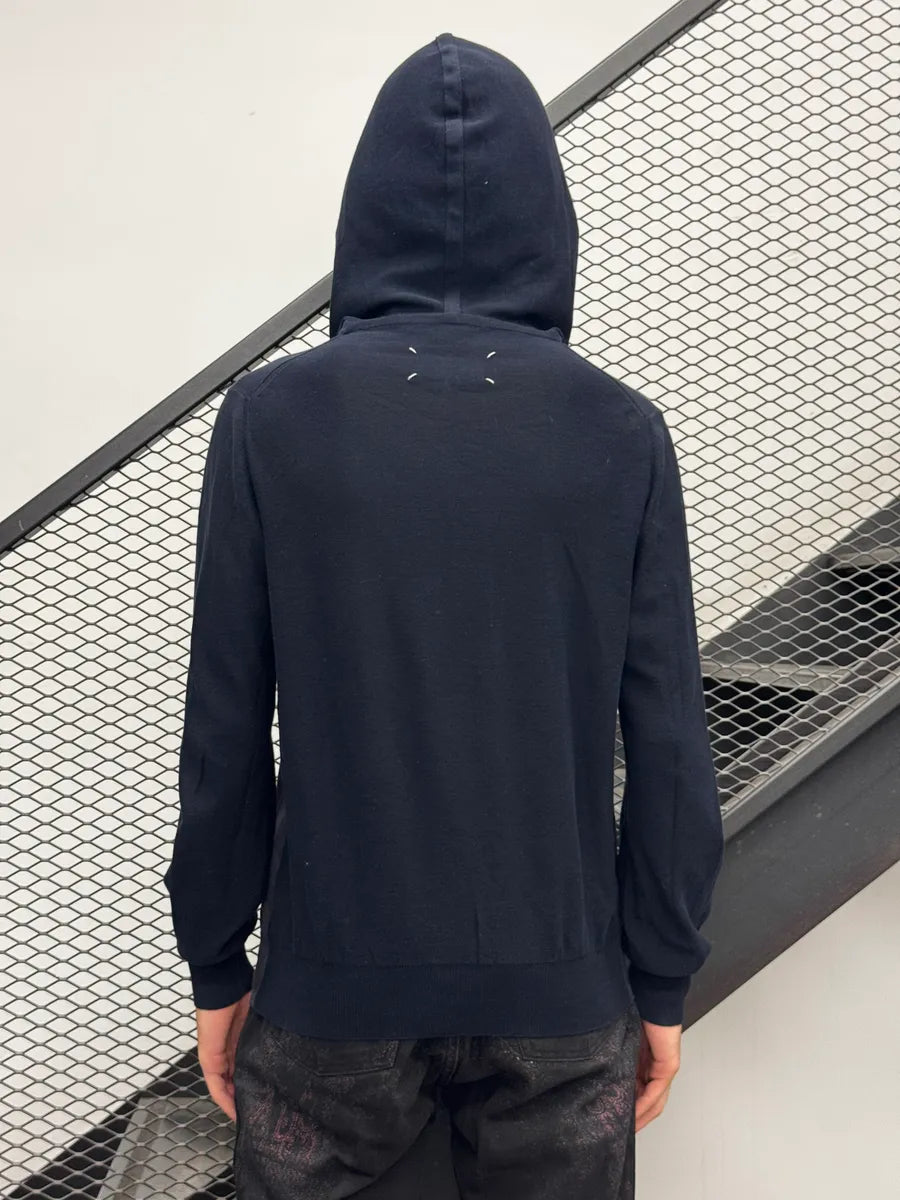 SS2014 Maison Margiela Navy Panelled Hoodie FBHZdAo 3