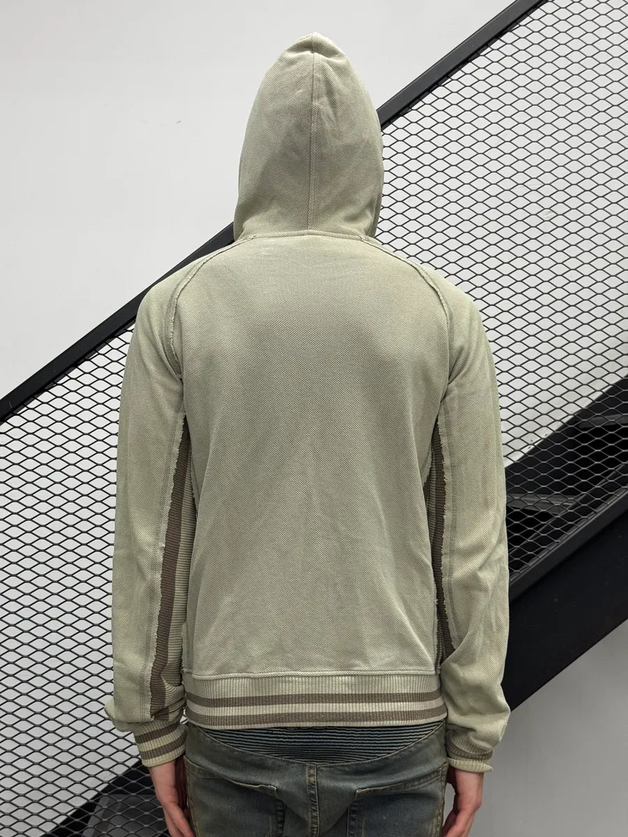 AW2004 Dolce & Gabbana Grey Technical Zip-Up Hoodie WfGulNpt 1