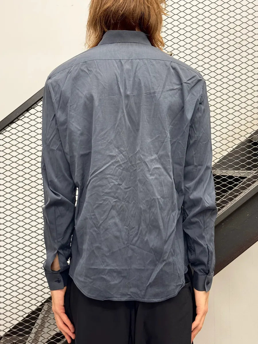SS2014 Balenciaga Blue Minimalist Classy Shirt HzVsyHec 3