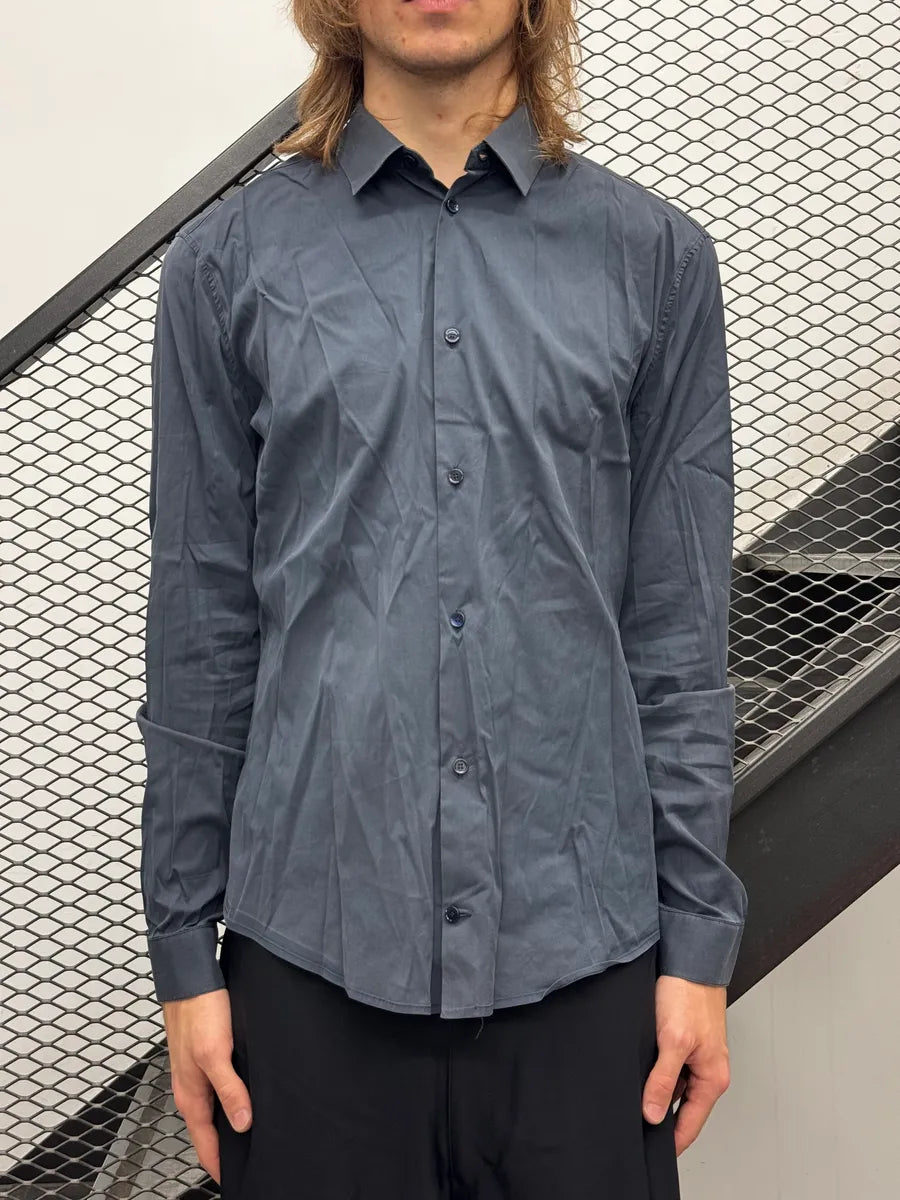 SS2014 Balenciaga Blue Minimalist Classy Shirt HzVsyHec 2