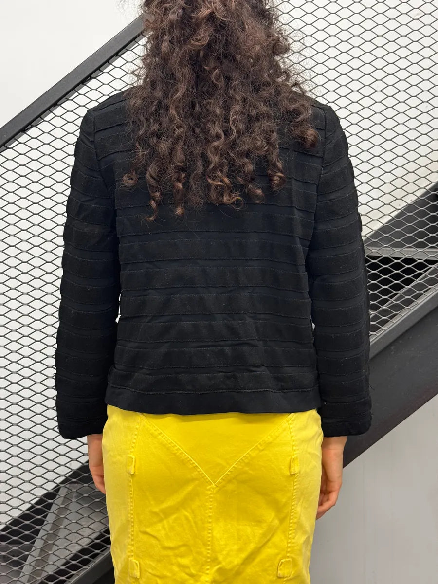 SS2008 Prada Black Striped Panels Light Jacket mUHdneOZ 1