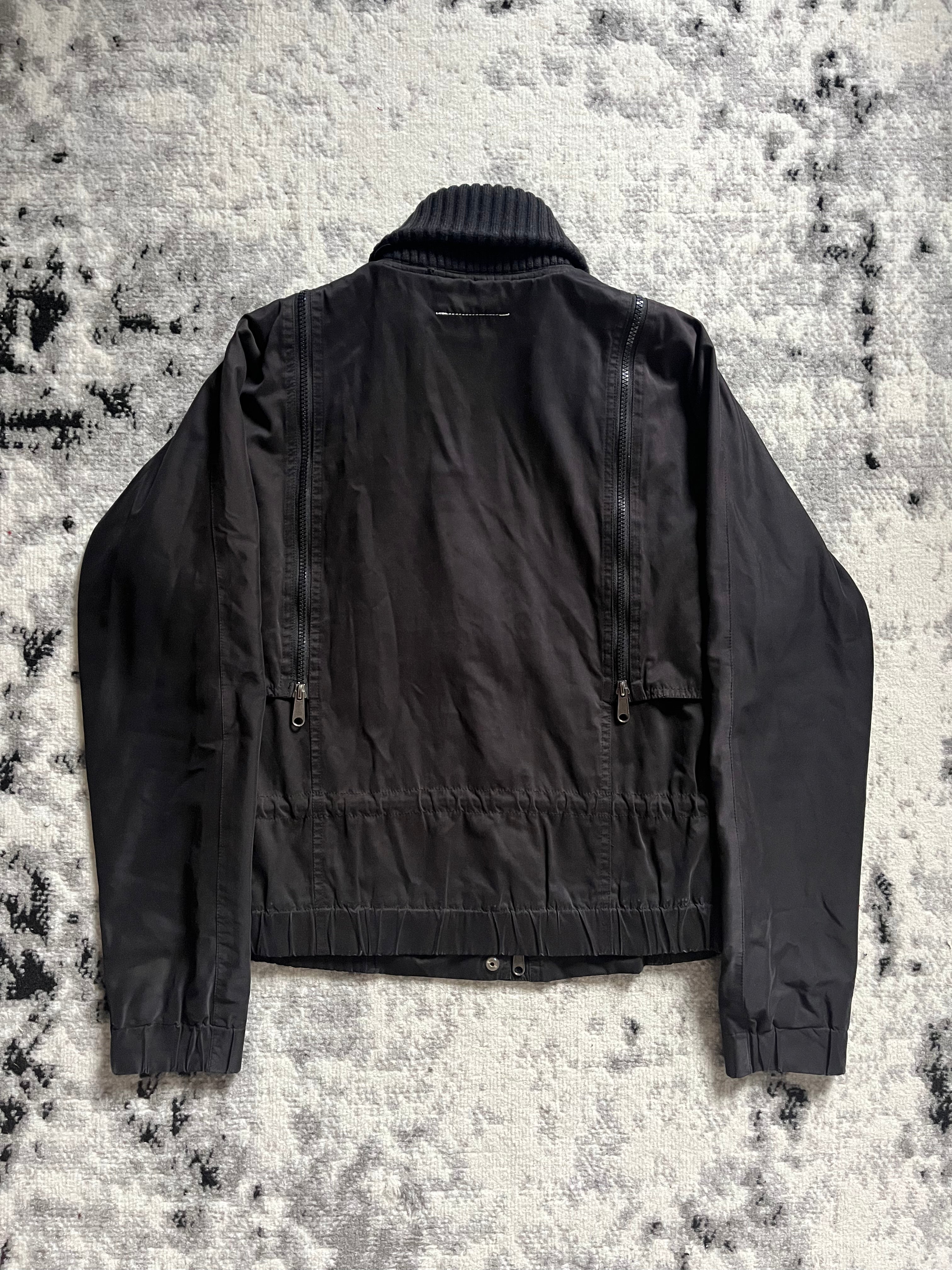 Maison Margiela 实用拉链浅色深色夹克 (S)
