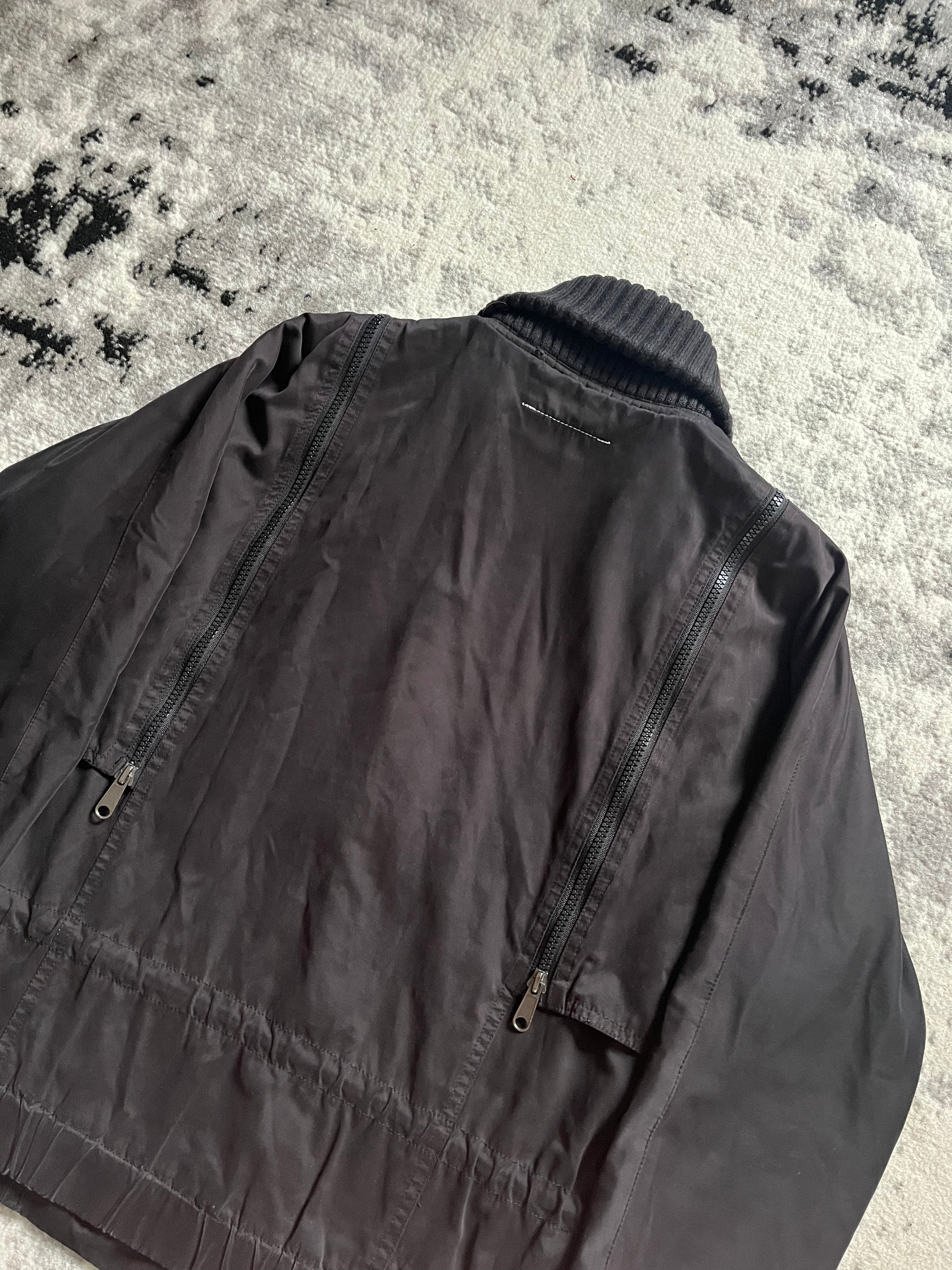 Maison Margiela 实用拉链浅色深色夹克 (S)