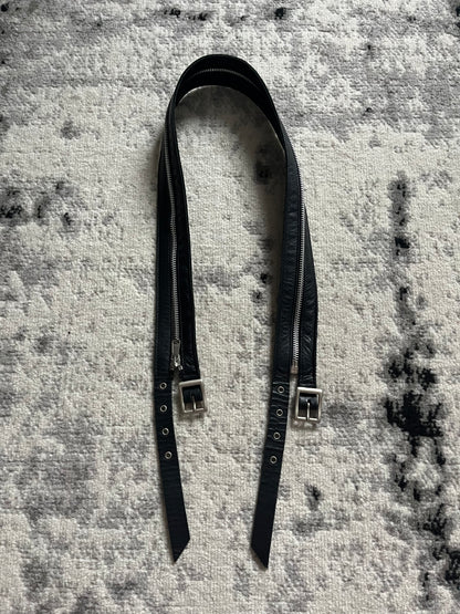 AW2003 Dolce & Gabbana Full Zip Detachable Leather Belt