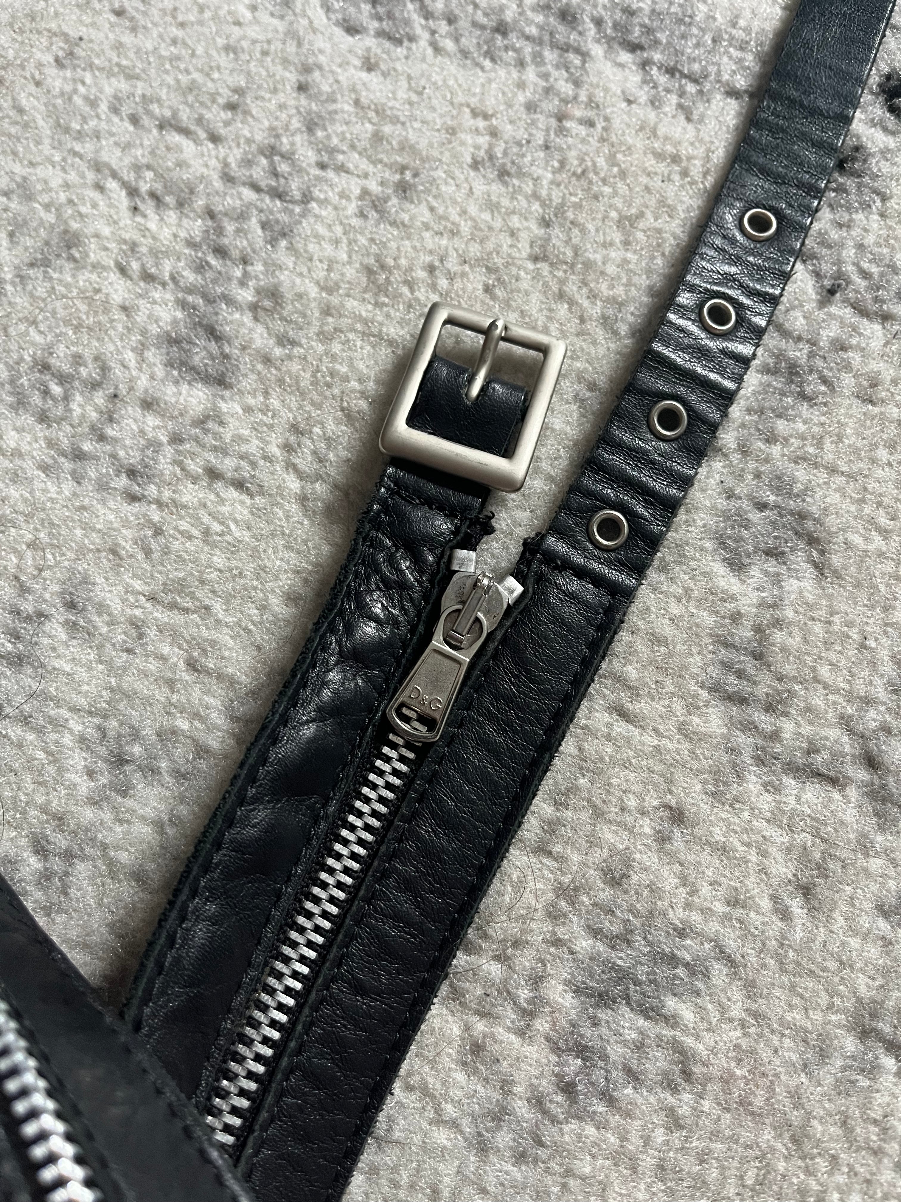 2003年秋冬 ドルチェ&amp;ガッバーナ フルジップ 取り外し可能レザーベルト