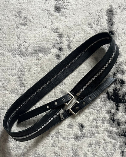 AW2003 Dolce & Gabbana Full Zip Detachable Leather Belt