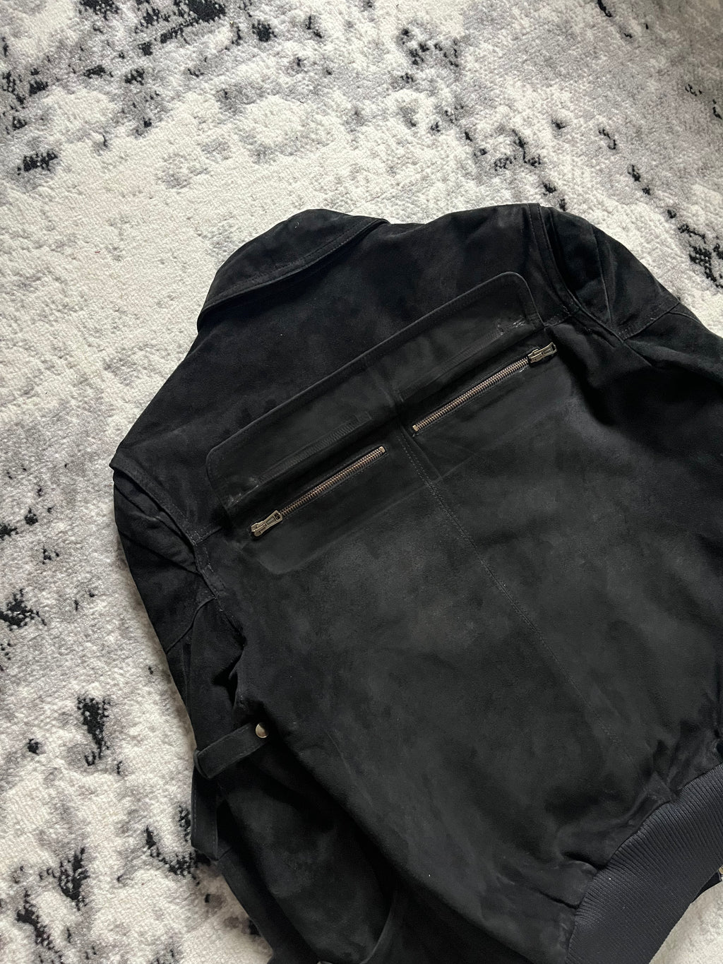 FW2003 Cavalli Aviator Cargo Shadow Black Jacket (M)