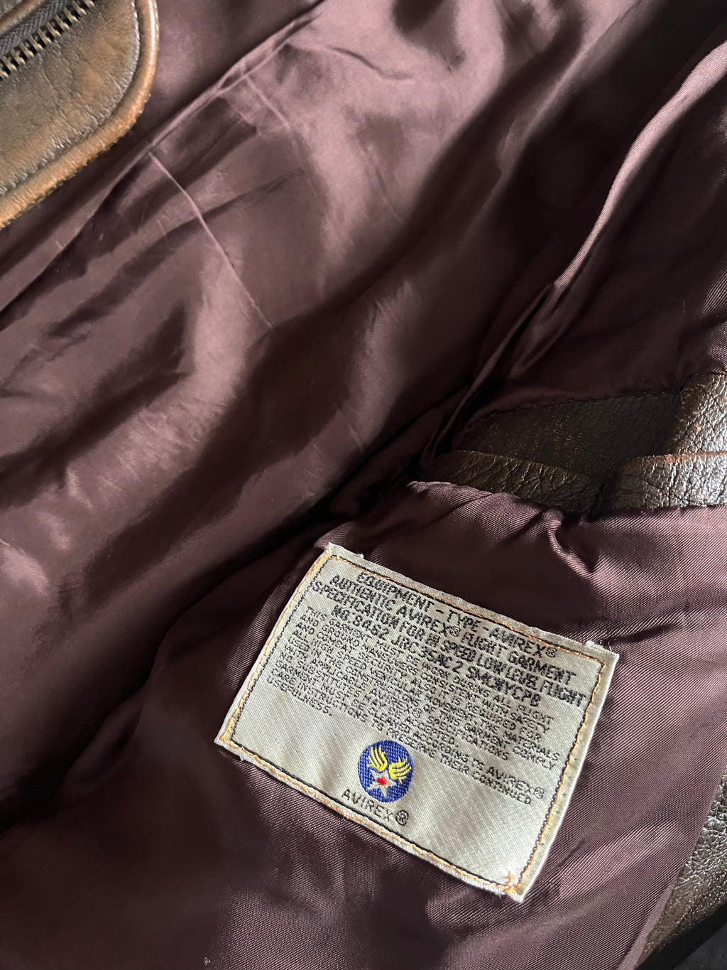 Avirex TOP G1 Aviator Leather Jacket (M/L)