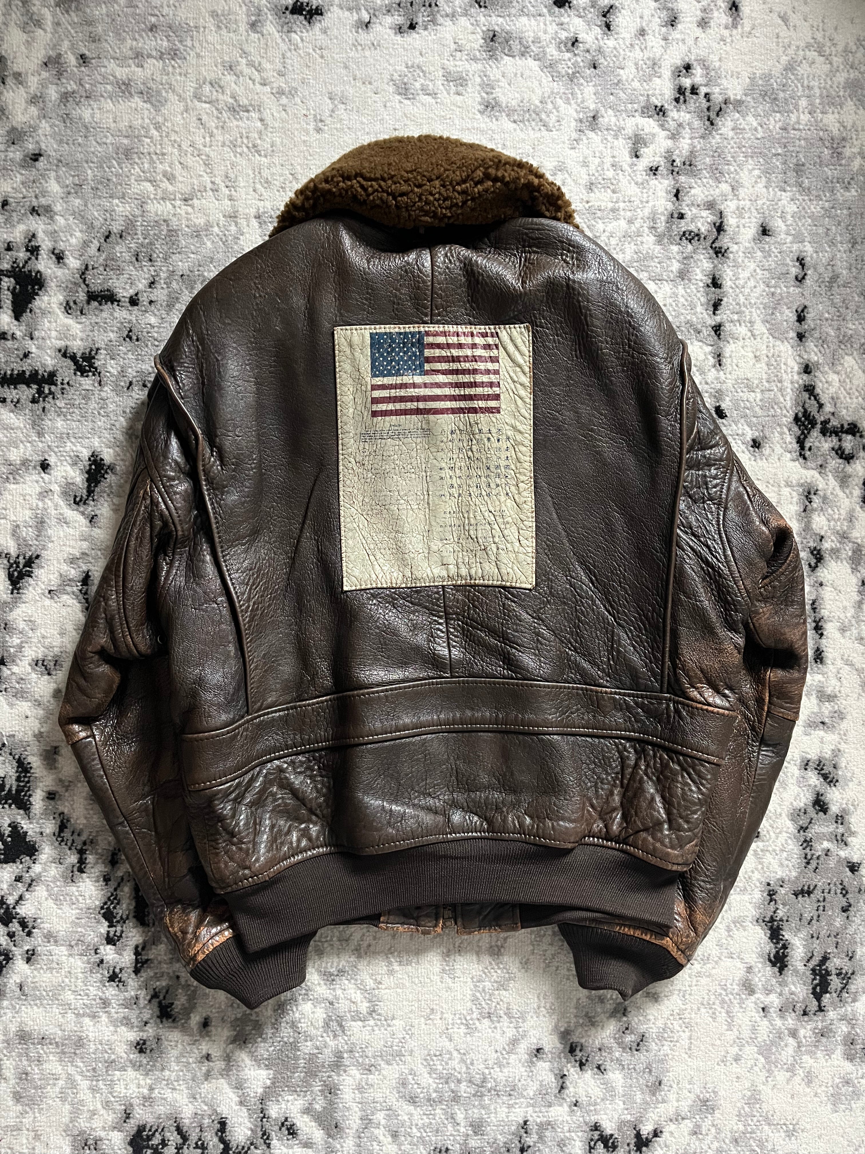 Avirex TOP G1 Aviator Leather Jacket (M/L)