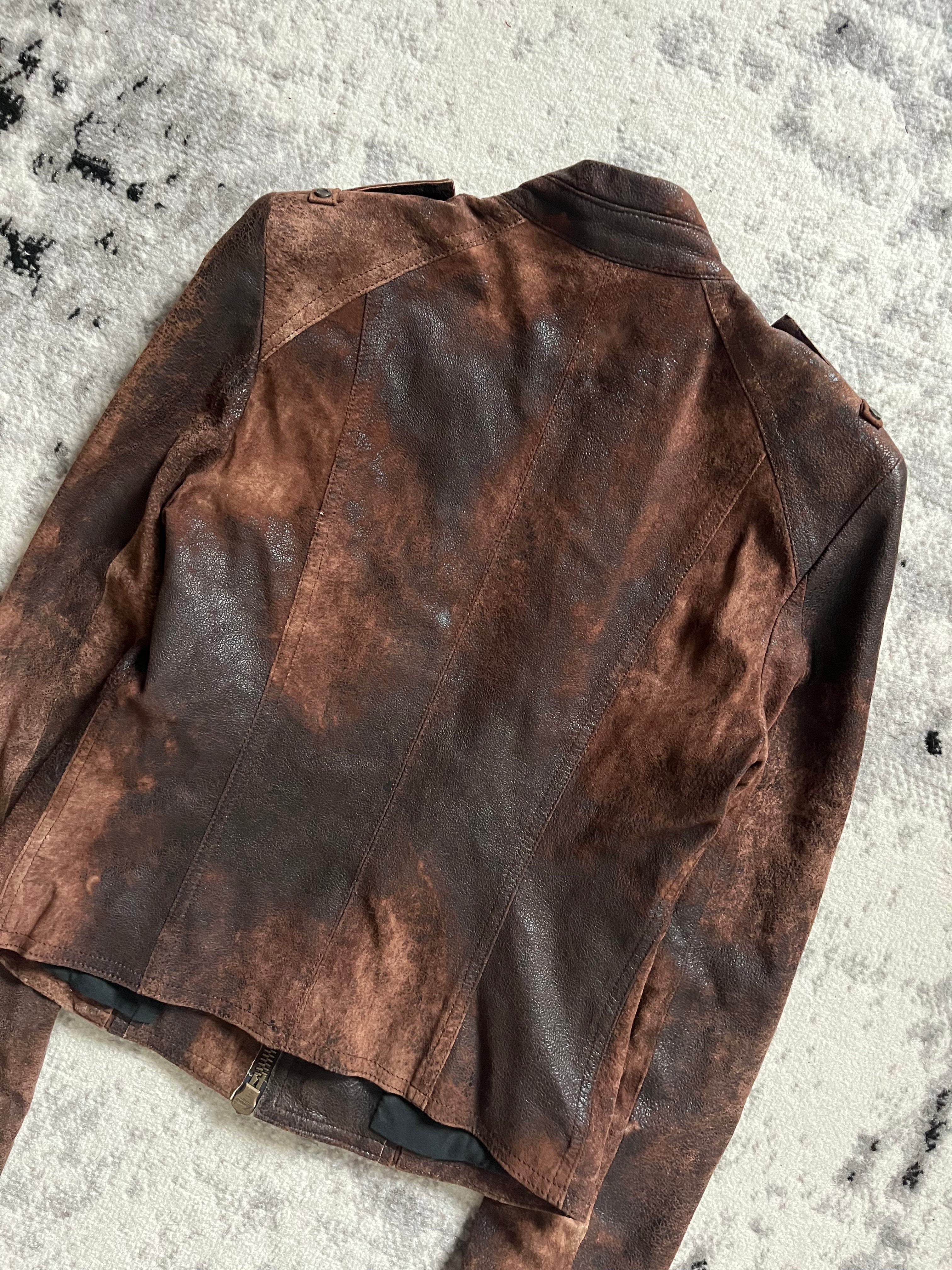 90 年代 Plein Sud 独特腐蚀手工夹克 (S)