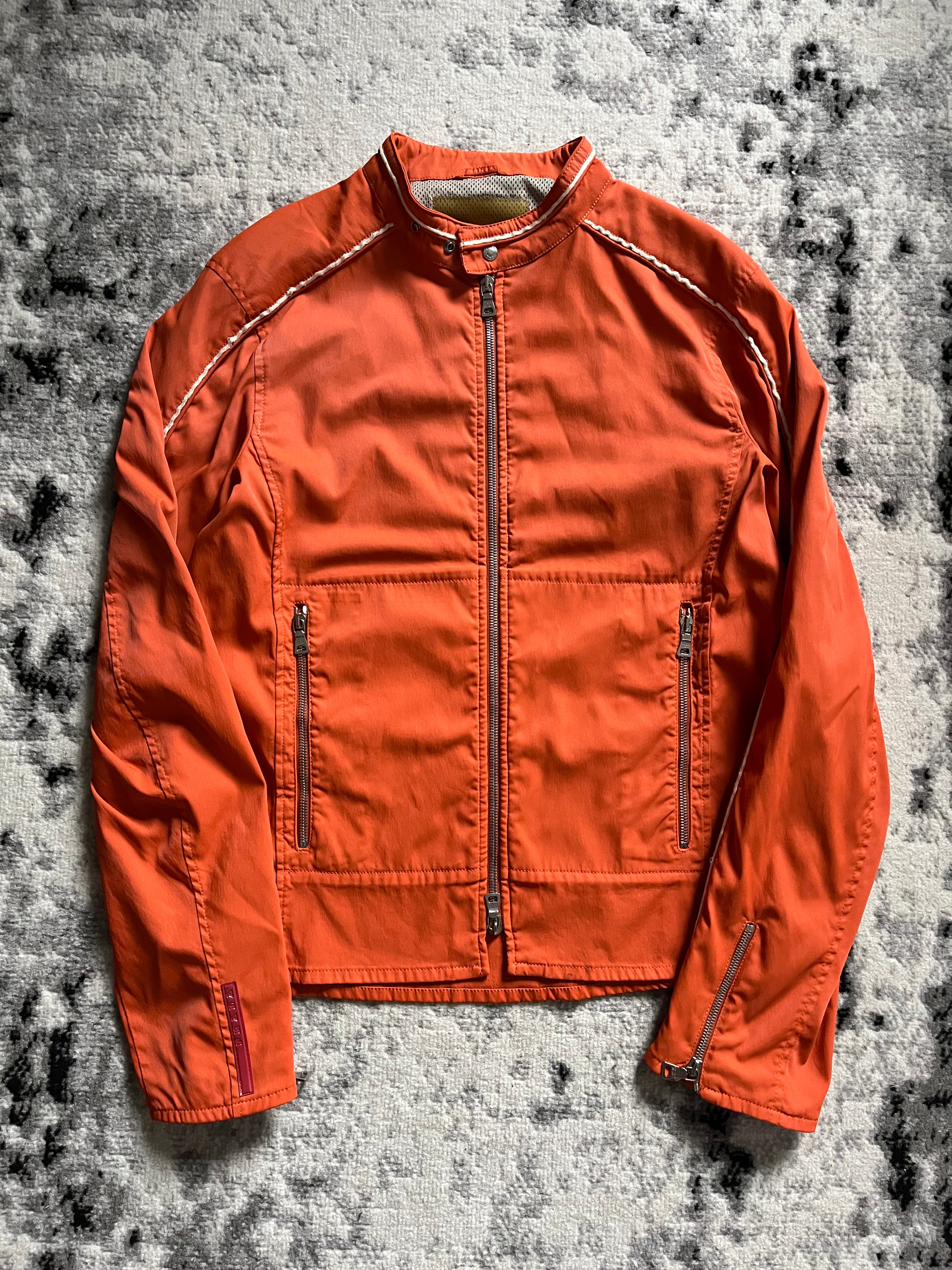 00年代 プラダ オレンジ ナイロンジャケット(M/L)