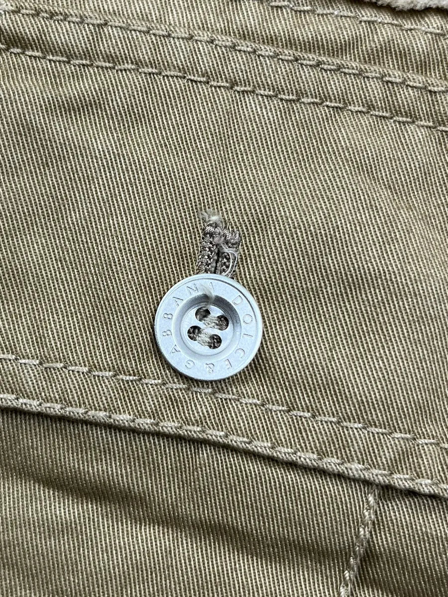 2000s Dolce & Gabbana Beige Contrast Panel Cargo Pants WQwfyqjo 8