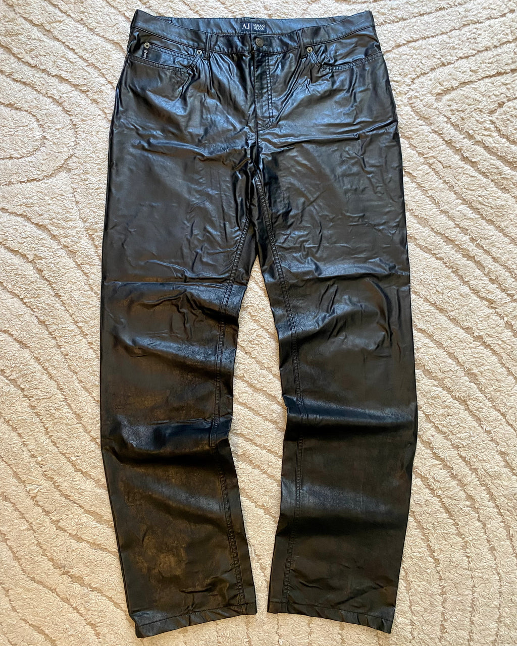 90年代 アルマーニ ダークシャドウ ストレート パンツ (L/XL)