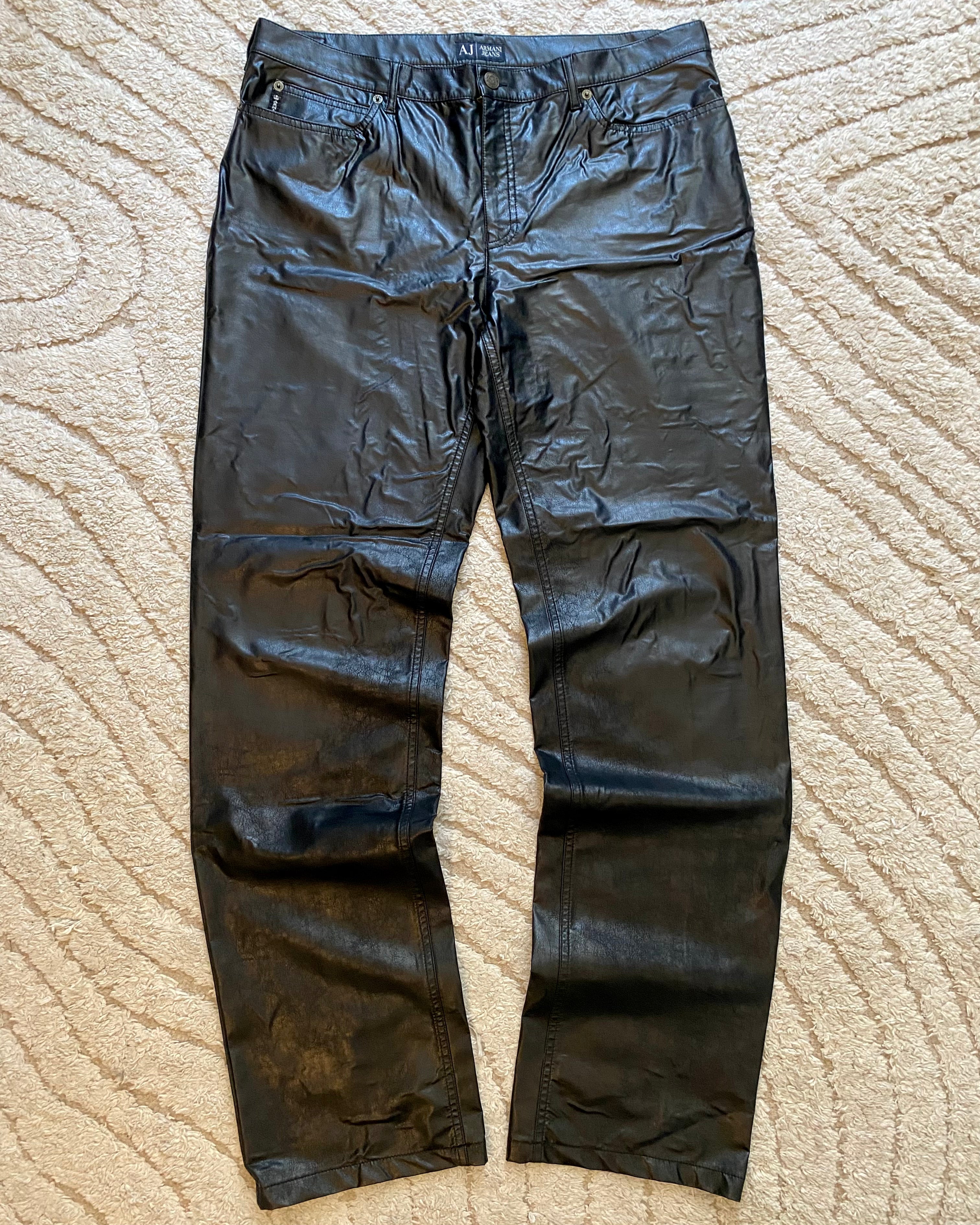 90年代 アルマーニ ダークシャドウ ストレート パンツ (L/XL)