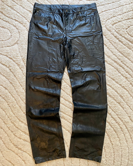 90s Armani Dark Shadow Straight Pants (L/XL)