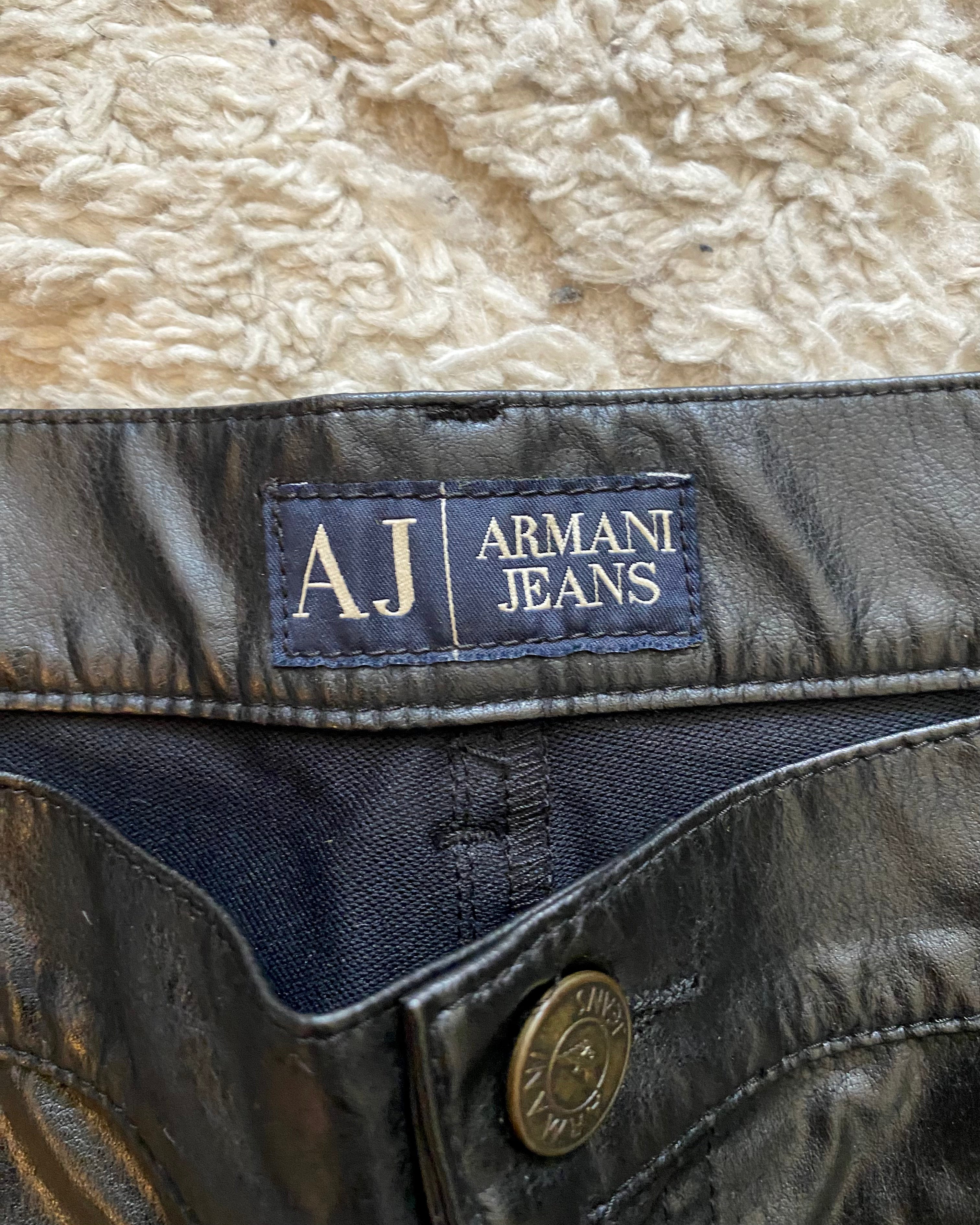 90年代 アルマーニ ダークシャドウ ストレート パンツ (L/XL)