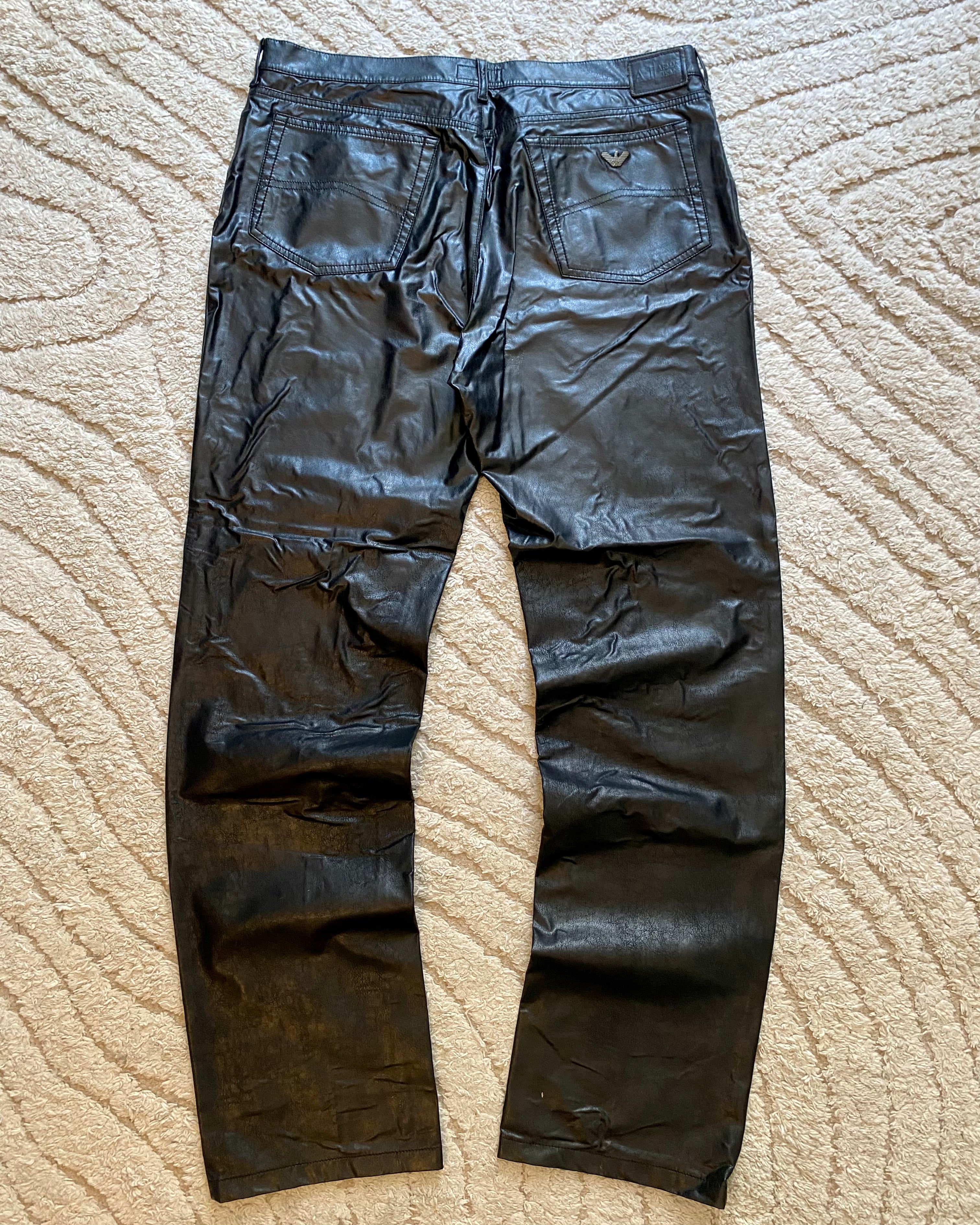 90年代 アルマーニ ダークシャドウ ストレート パンツ (L/XL)