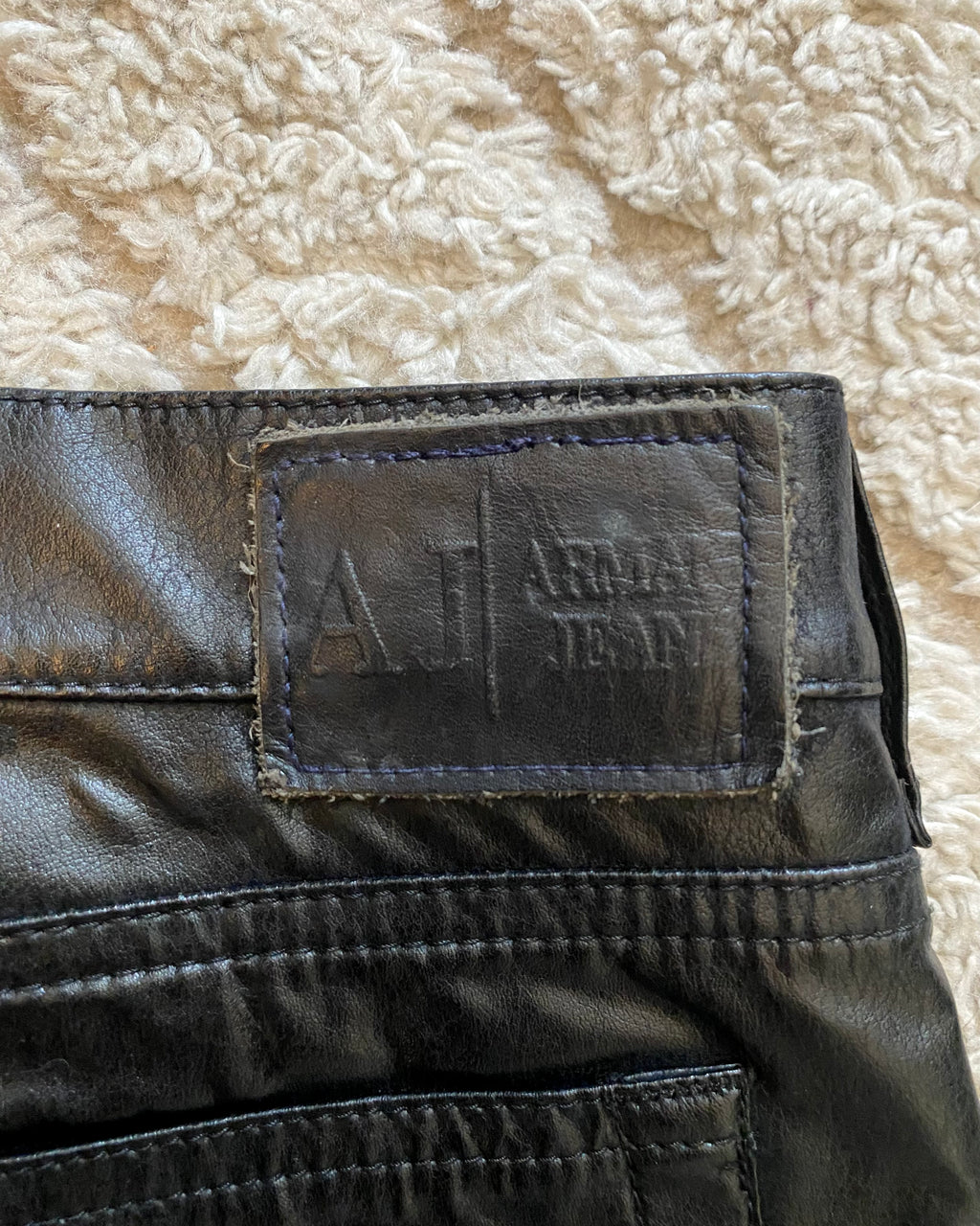 90年代 アルマーニ ダークシャドウ ストレート パンツ (L/XL)