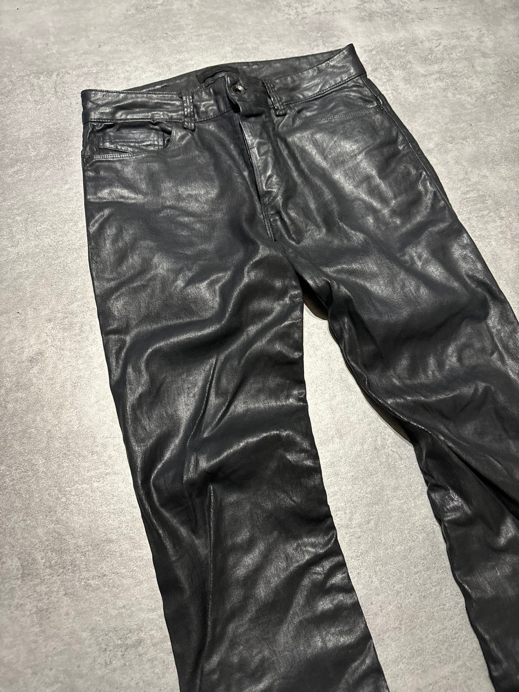 DIESEL BLACK GOLD スリムフィットパンツ Diesel Black Gold Black Waxed Denim Slim Pants – Dolce Vita Hub