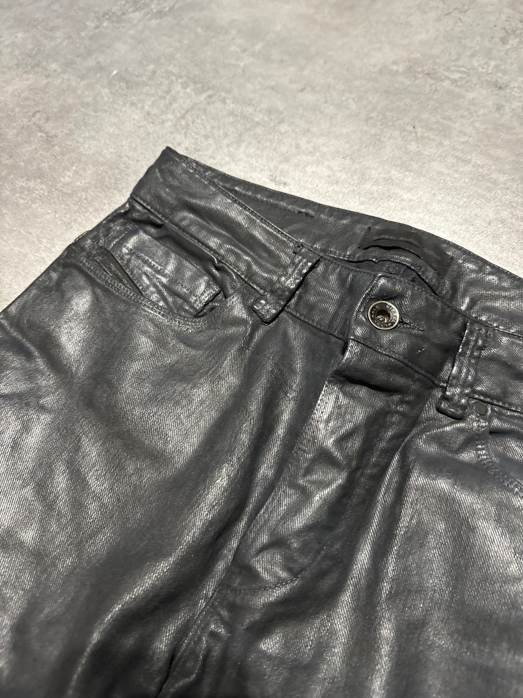 Diesel Black Gold Black Waxed Denim Slim Pants – Dolce Vita Hub