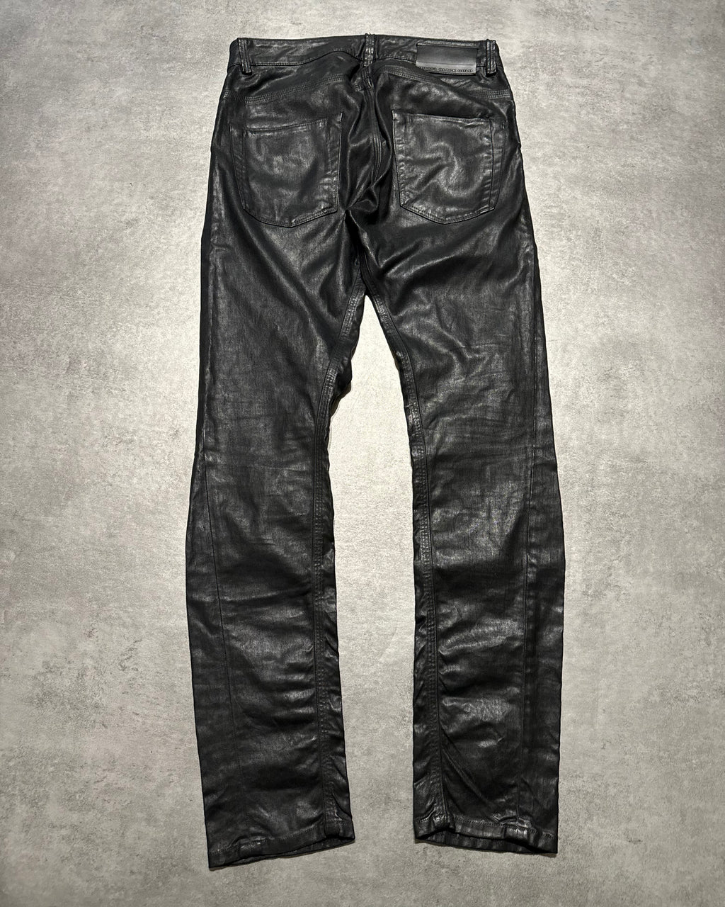 Diesel Black Gold Black Waxed Denim Slim Pants