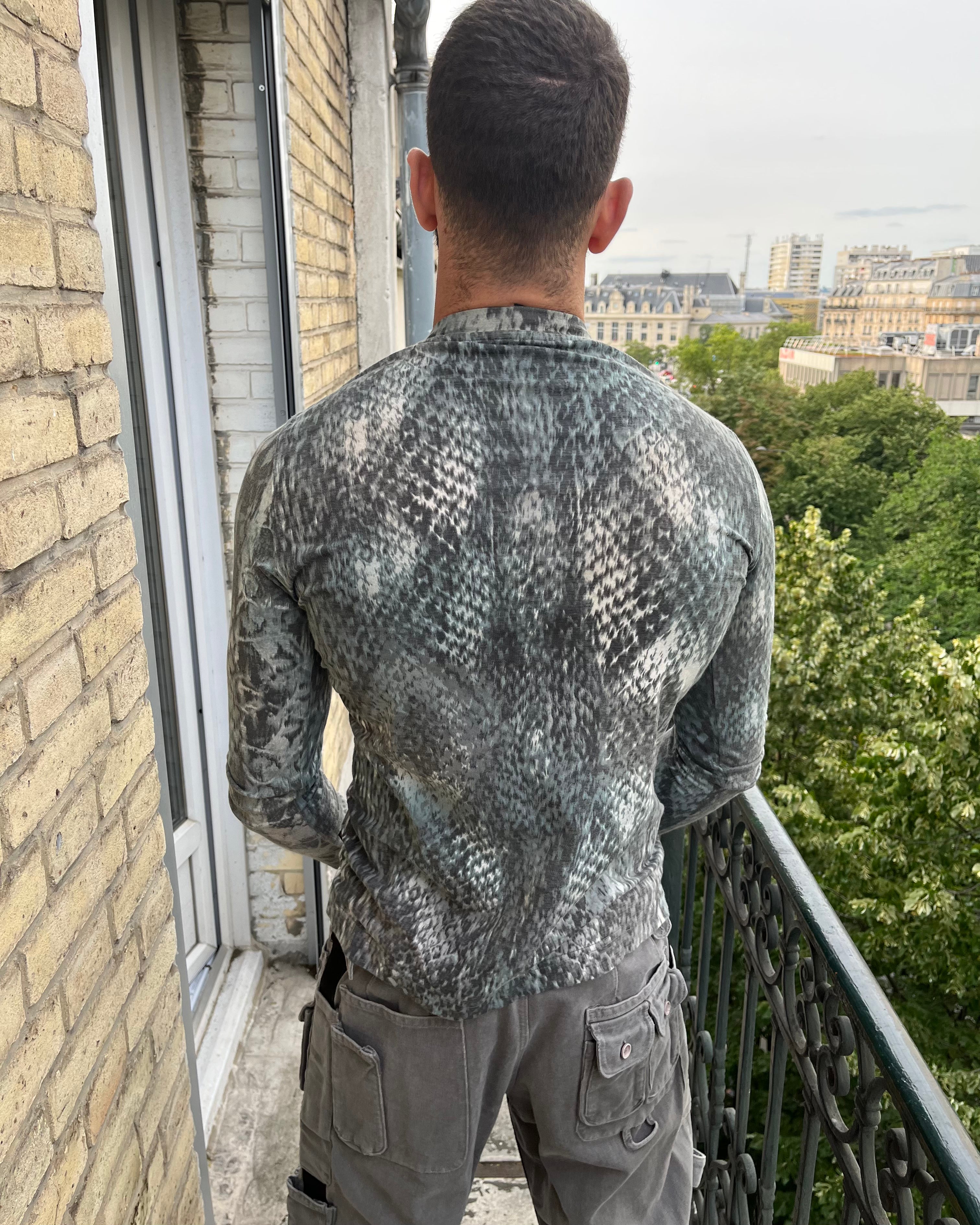 00's Just Cavalli 長袖トップ ブルースケール(S)