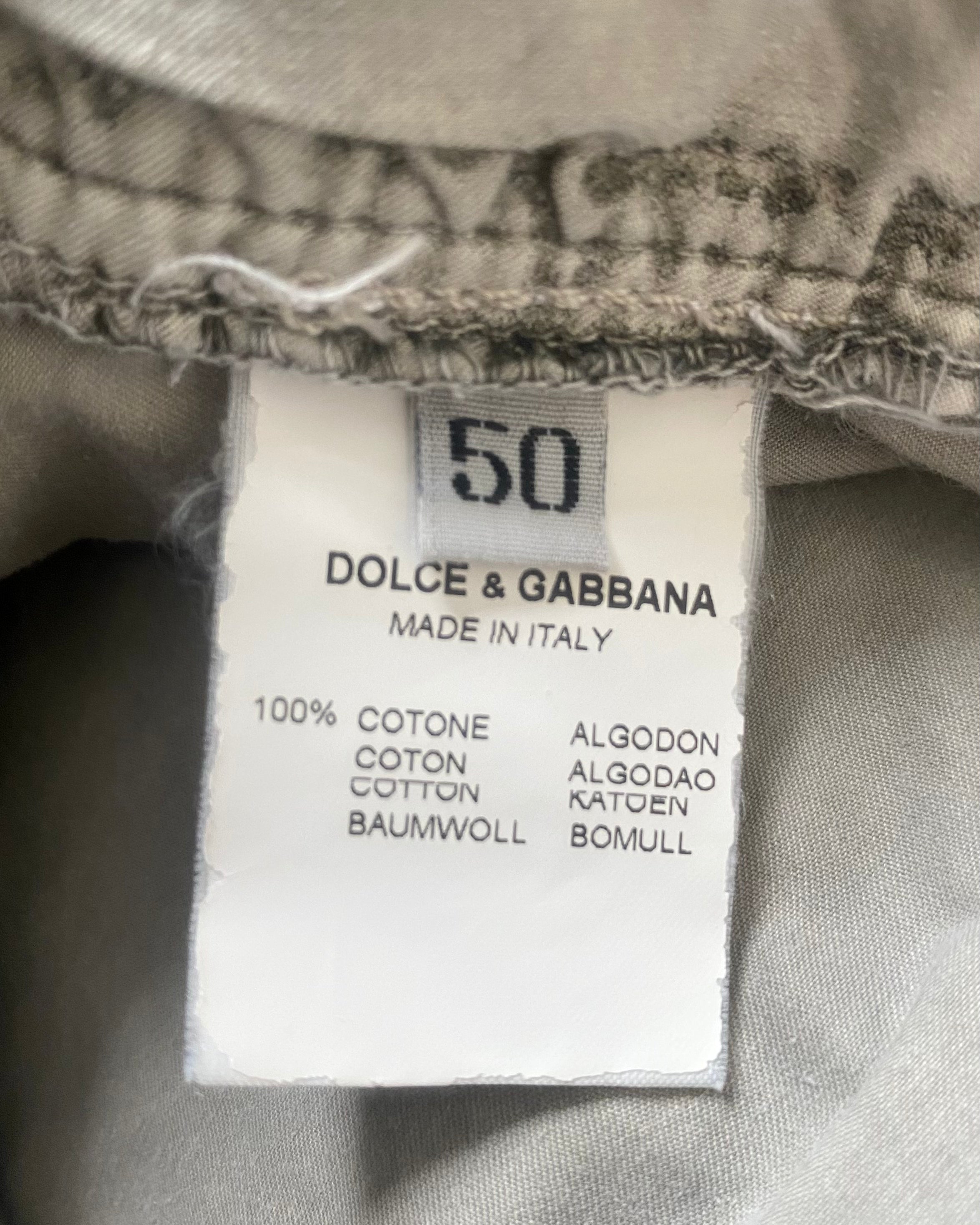 AW05 Dolce & Gabbana Army Utility Zips Cargo Pants (M/L)