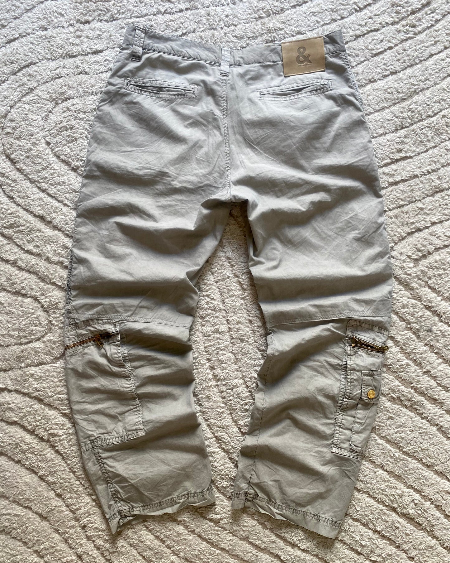 AW05 Dolce & Gabbana Army Utility Zips Cargo Pants (M/L)