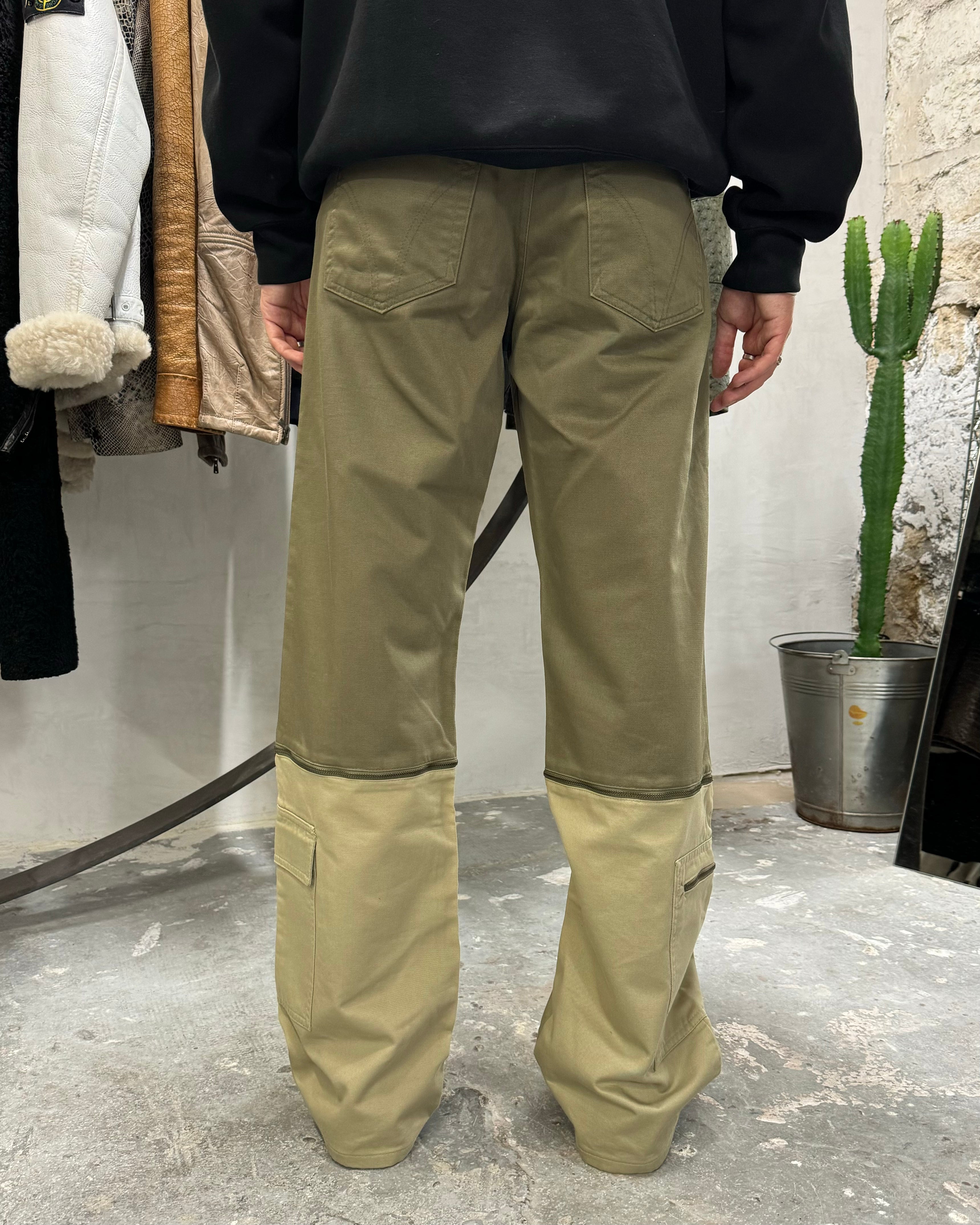 Dolce &amp; Gabbana 橄榄色工装可拆卸长裤 (M)