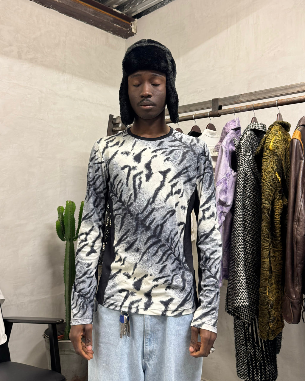 AW2000 Roberto Cavalli Zebra Contemporary Longsleeves