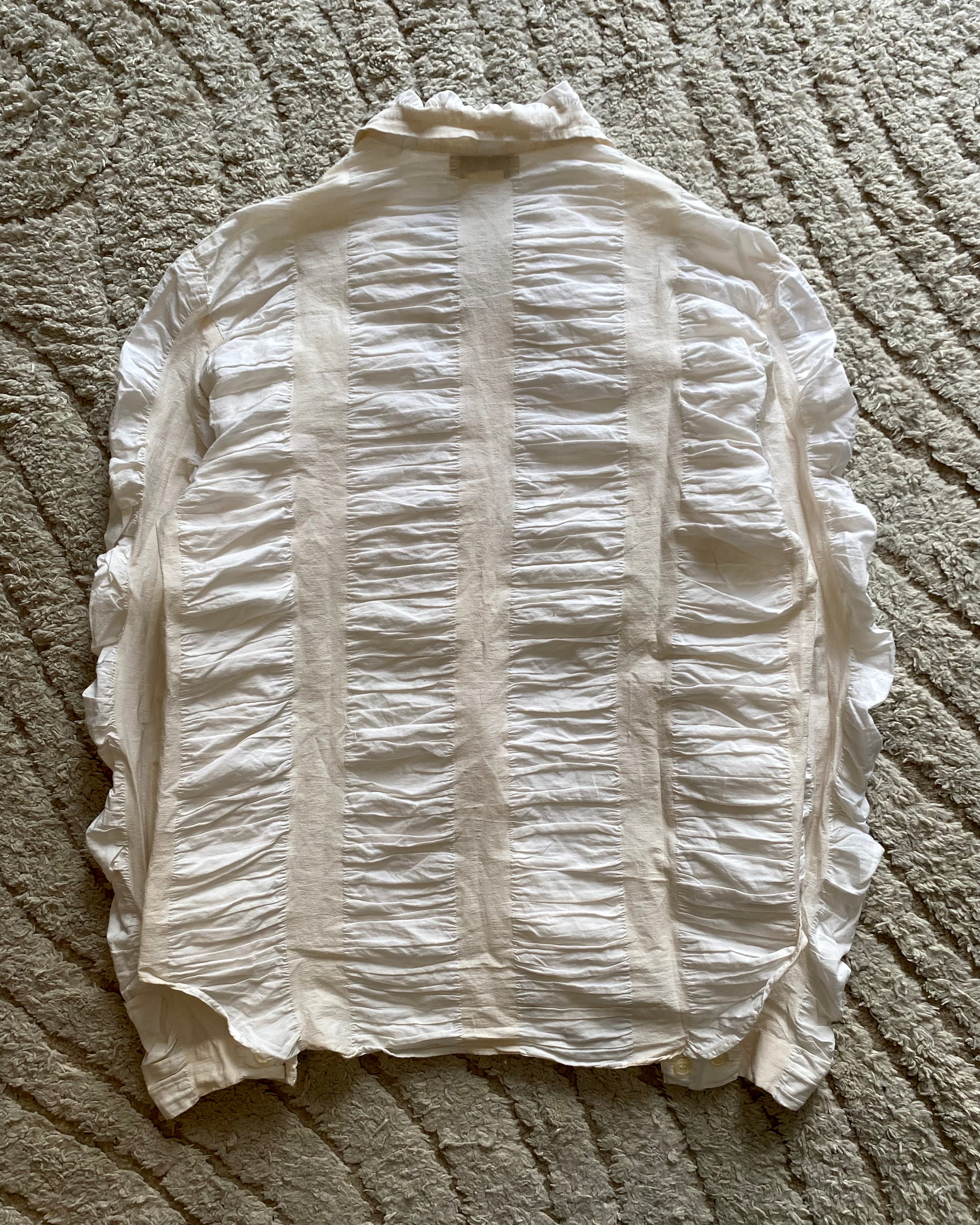 90年代 エンポリオ アルマーニ レリーフ ファイター シャツ (M)