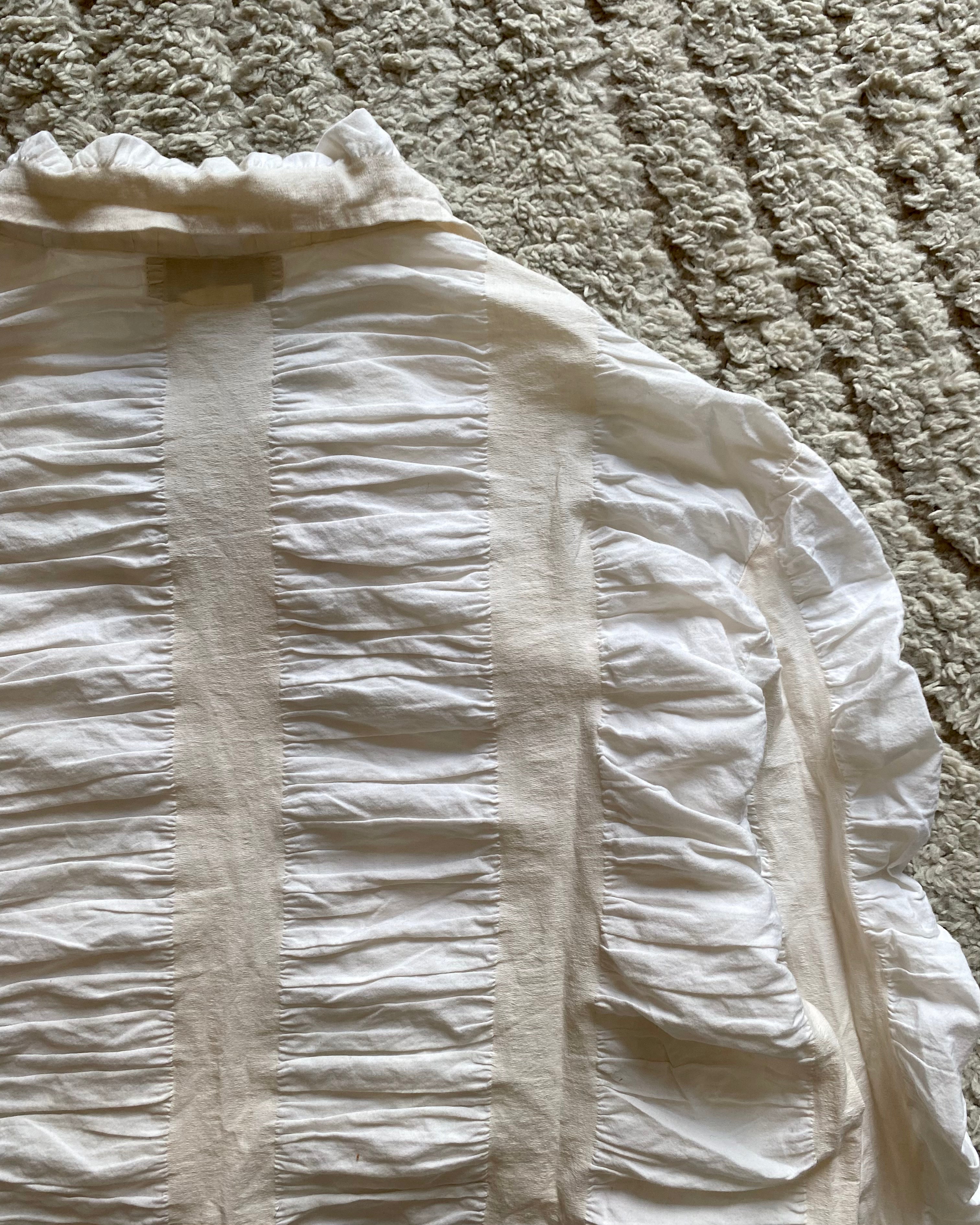 90年代 エンポリオ アルマーニ レリーフ ファイター シャツ (M)