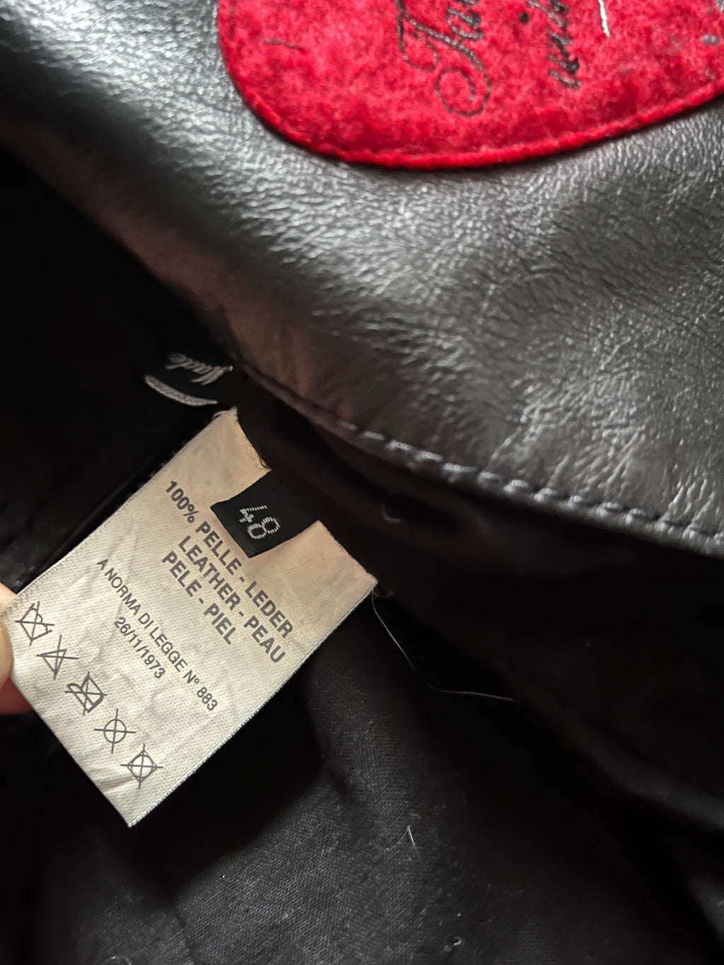 90 年代 Moschino Tornado 拉链机车皮夹克（S/M）