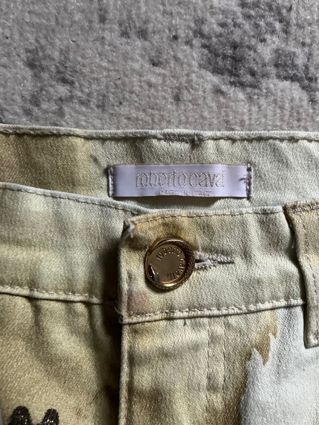 SS2003 Roberto Cavalli Tattoo Tiger Pants