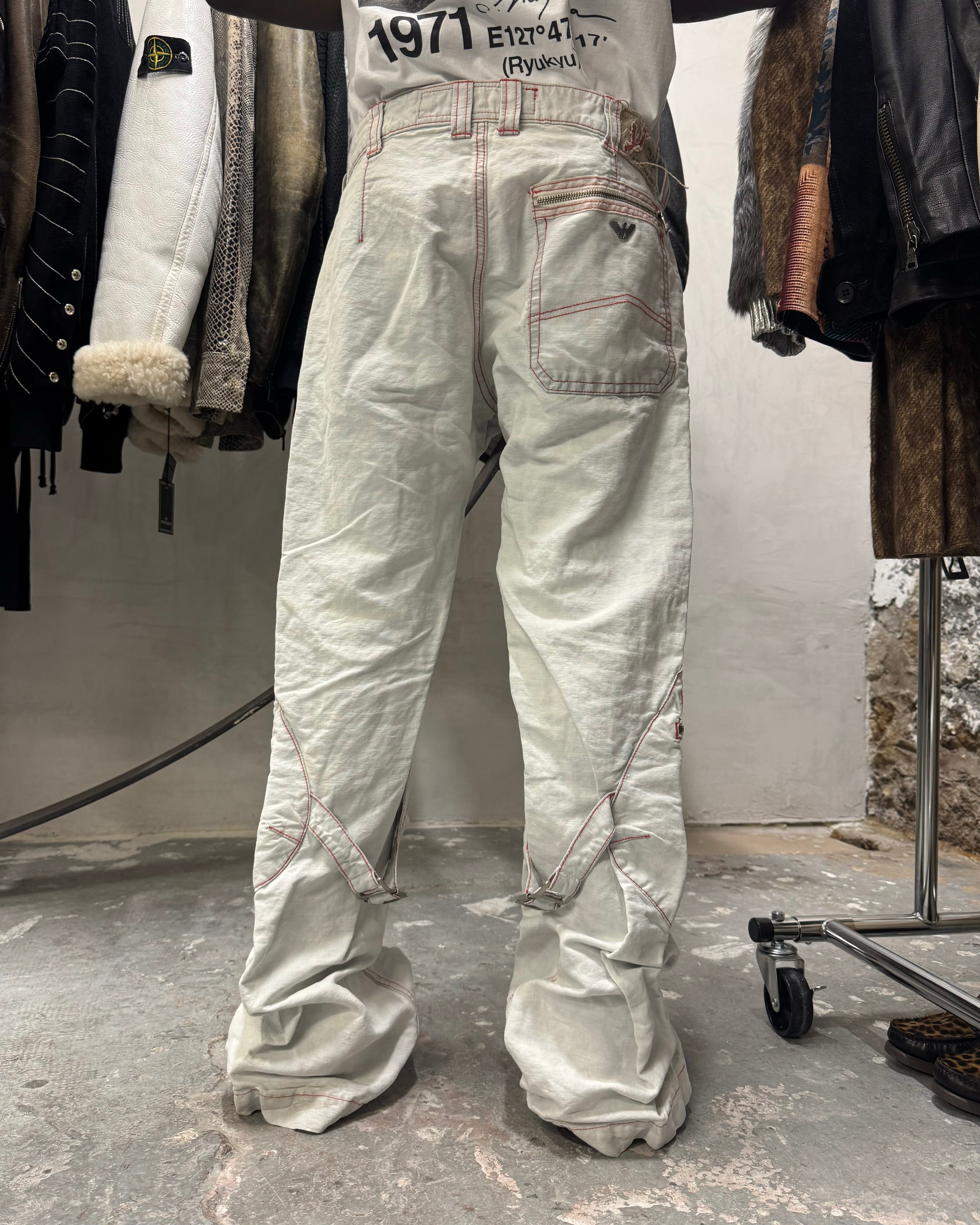 2000年代 アルマーニ ボンデージ カーゴ パンツ (M)