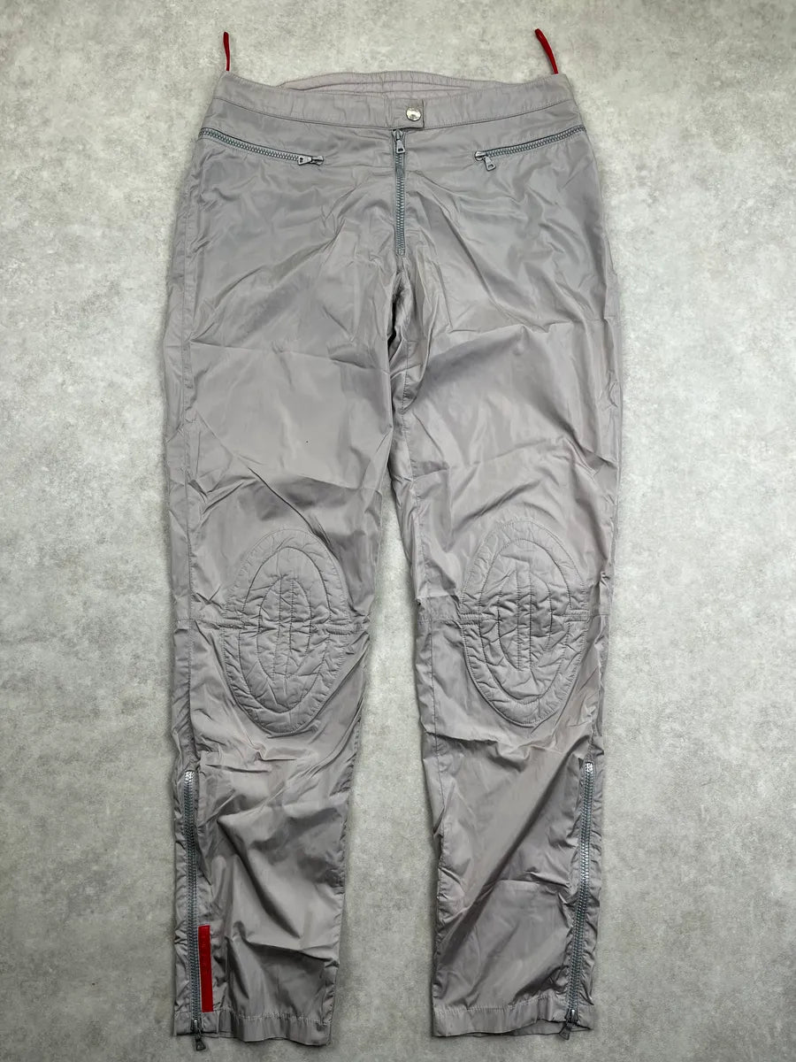 SS2000 Prada Sport Light Grey Nylon Zip-Off Pants WCMdmsq 0