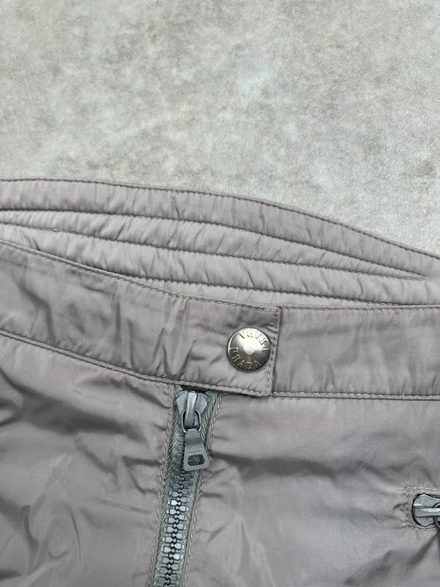 SS2000 Prada Sport Light Grey Nylon Zip-Off Pants WCMdmsq 9
