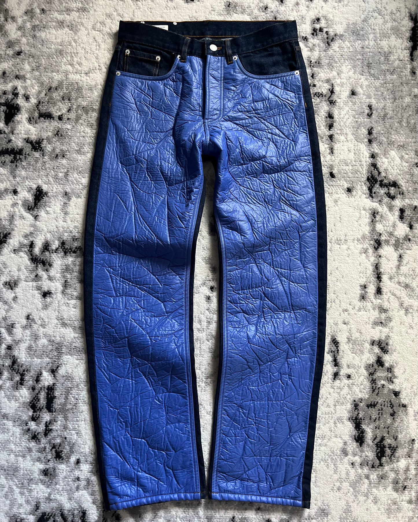 Dries Van Noten Electric Puffer Brut Denim Jeans (S/M)