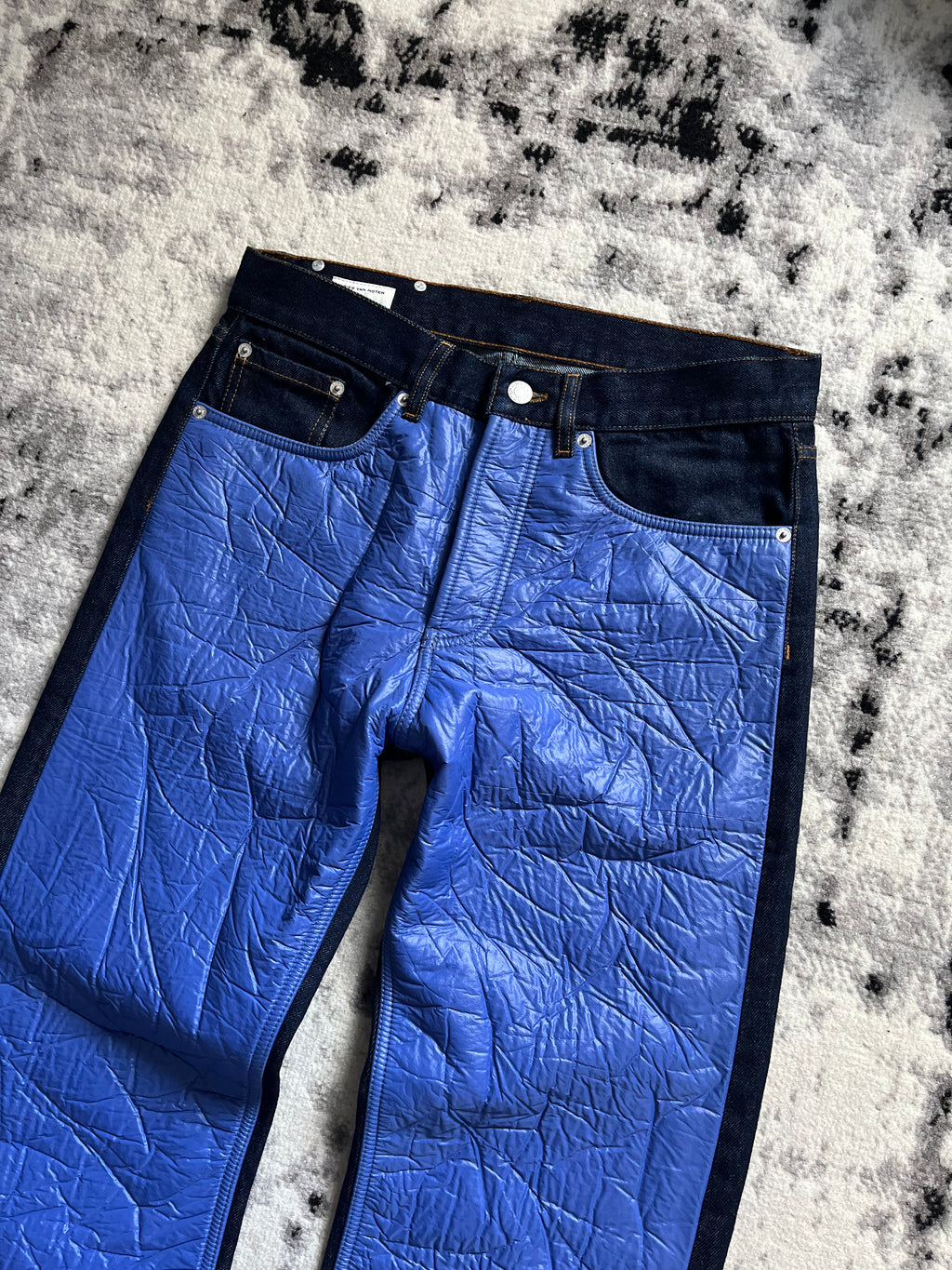 Dries Van Noten Electric Puffer Brut Denim Jeans (S/M)