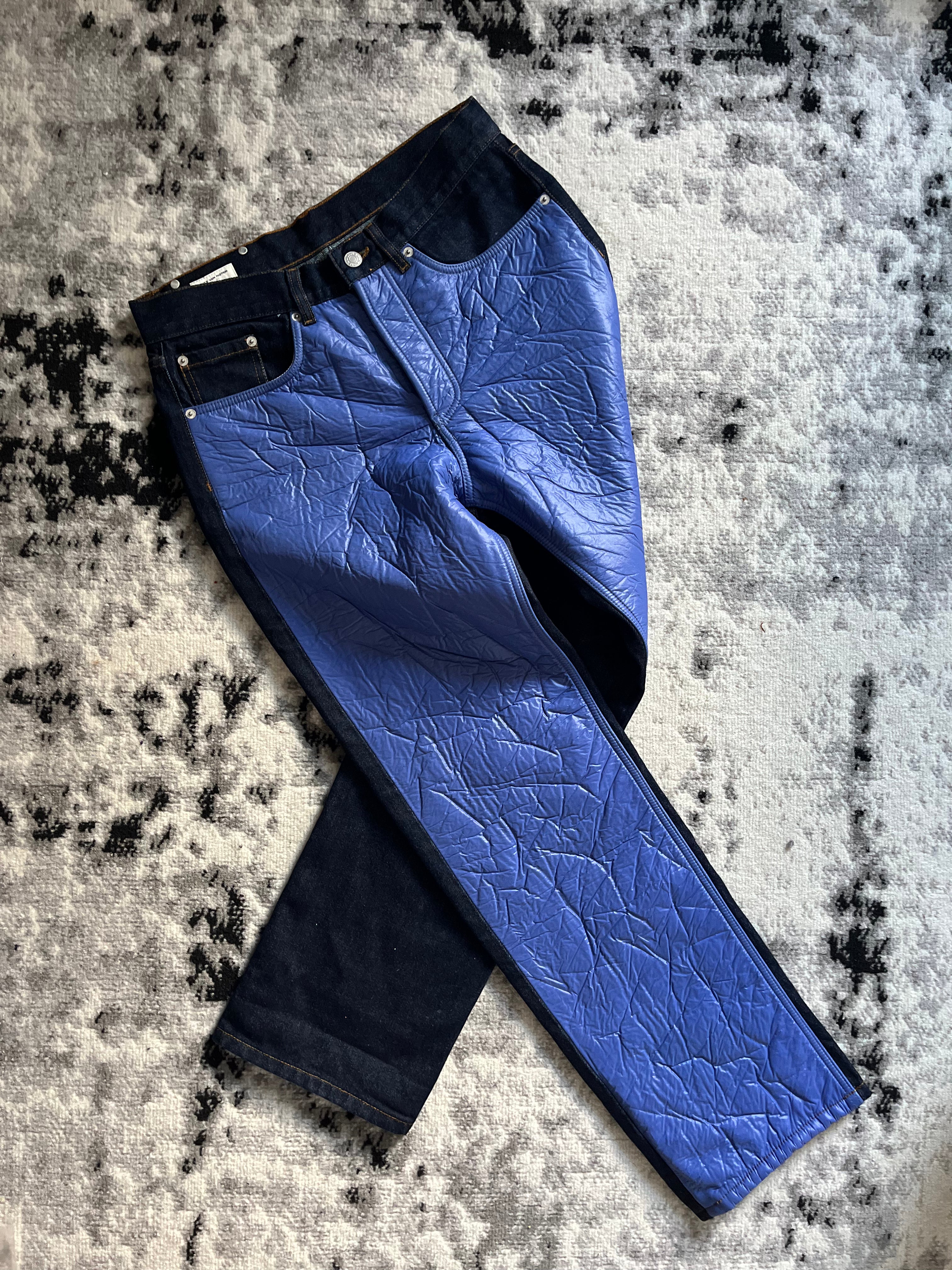 Dries Van Noten Electric Puffer Brut Denim Jeans (S/M)