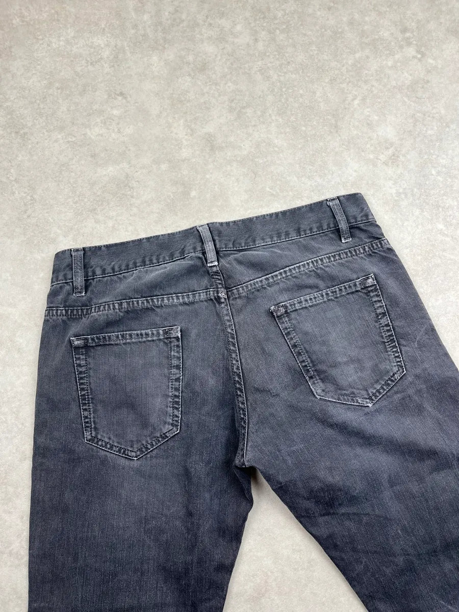 Prada Grey Straight-Leg Washed Denim Jeans gHVBvxmJ 6