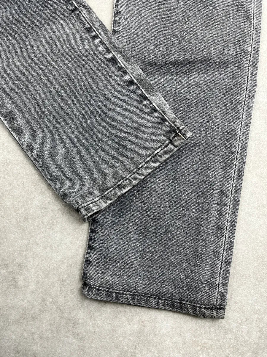 Saint Laurent Washed Grey Denim Washed Slim Jeans rZqcLIXl 6